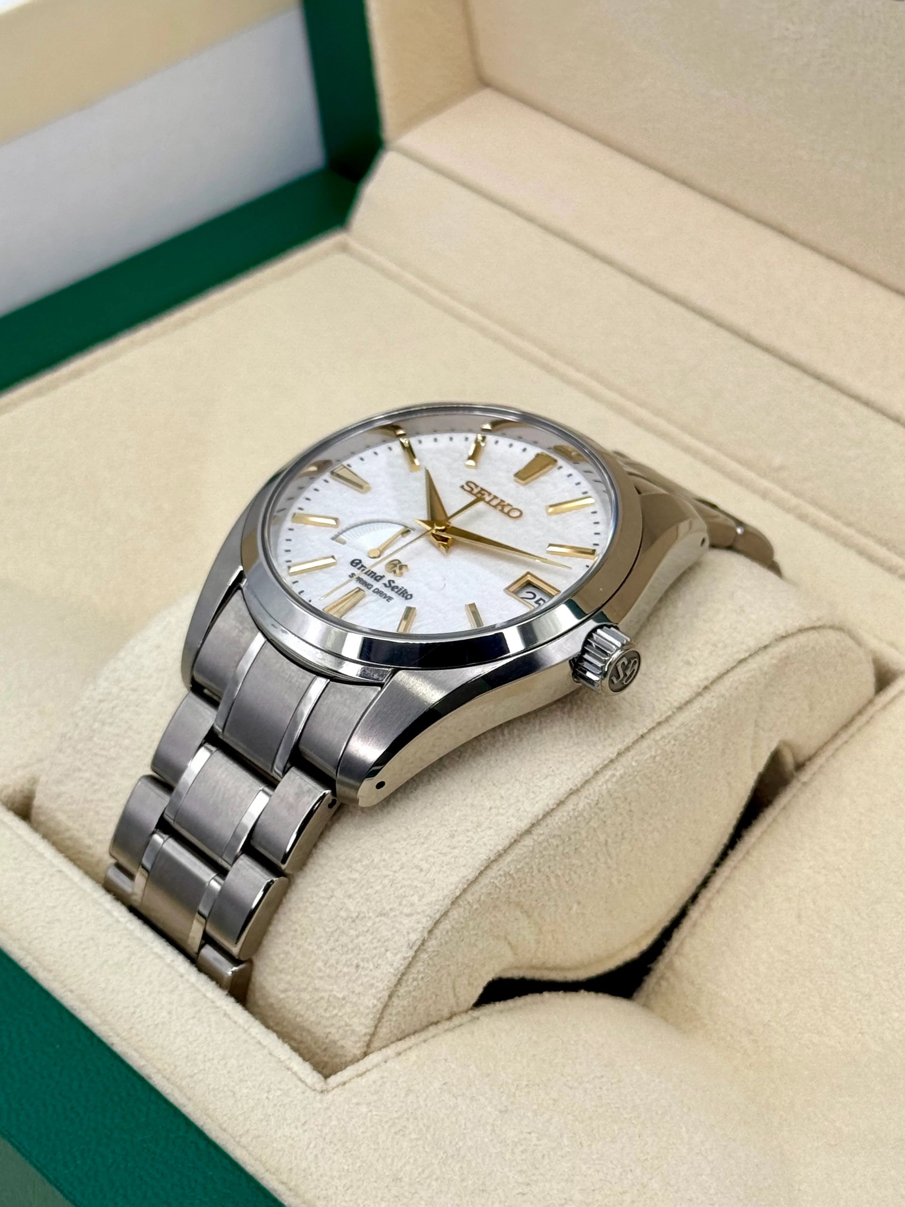 2017 Grand Seiko Spring Drive 40mm SBGA059 Titanium White Dial - Image 5