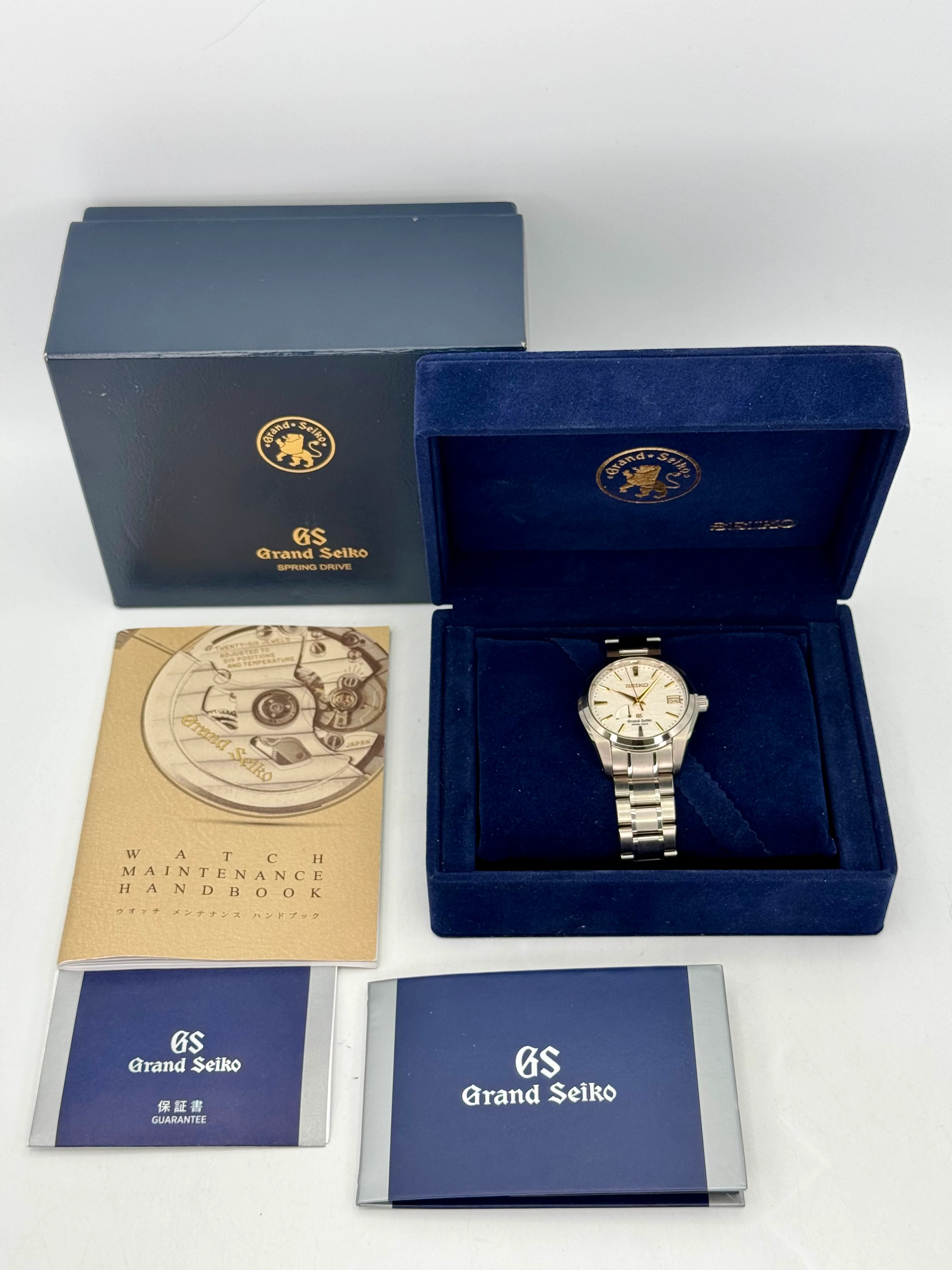 2017 Grand Seiko Spring Drive 40mm SBGA059 Titanium White Dial - Image 9