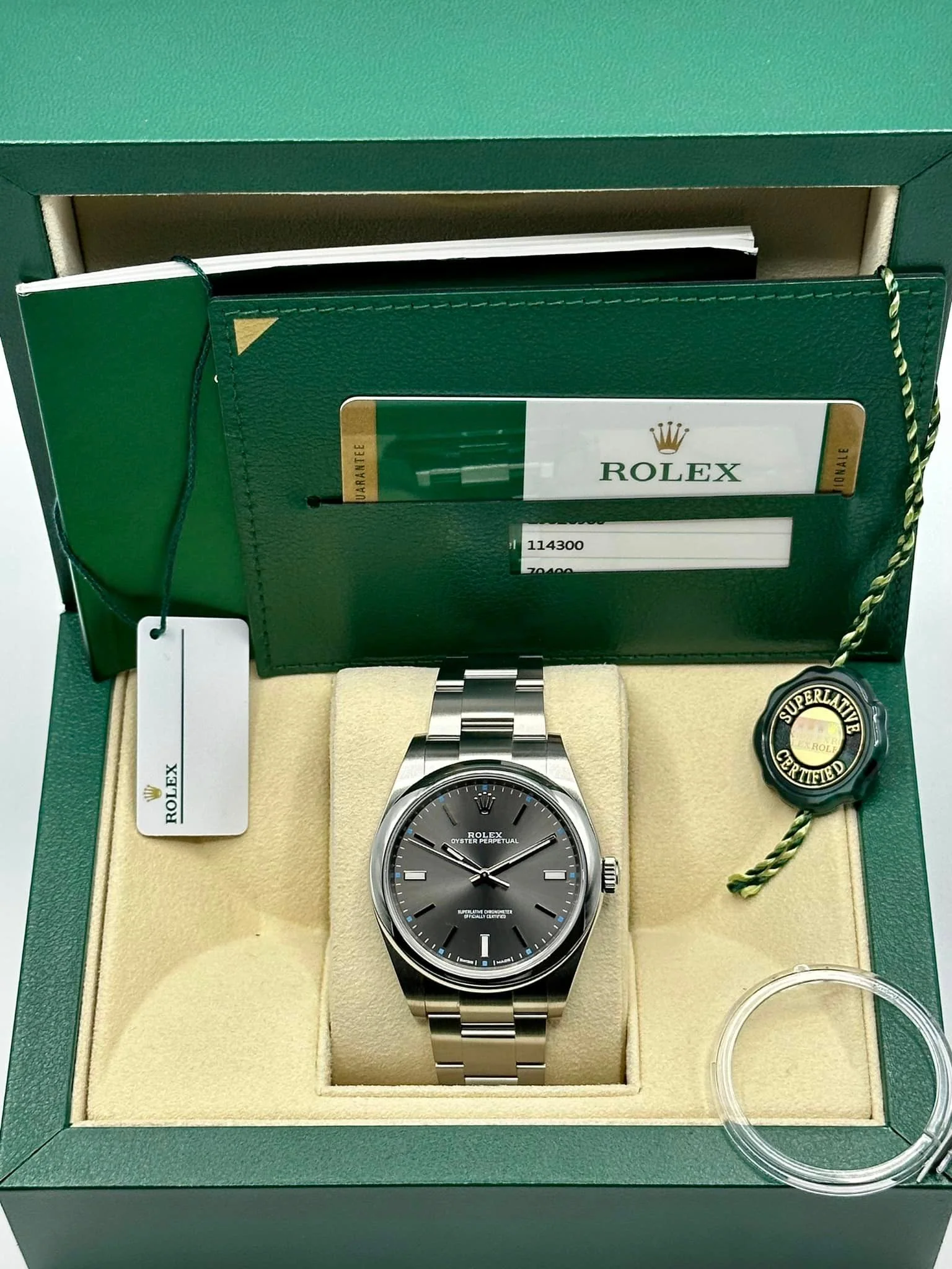 2017 Oyster Perpetual 39mm 114300 Grey Dial - Image 11