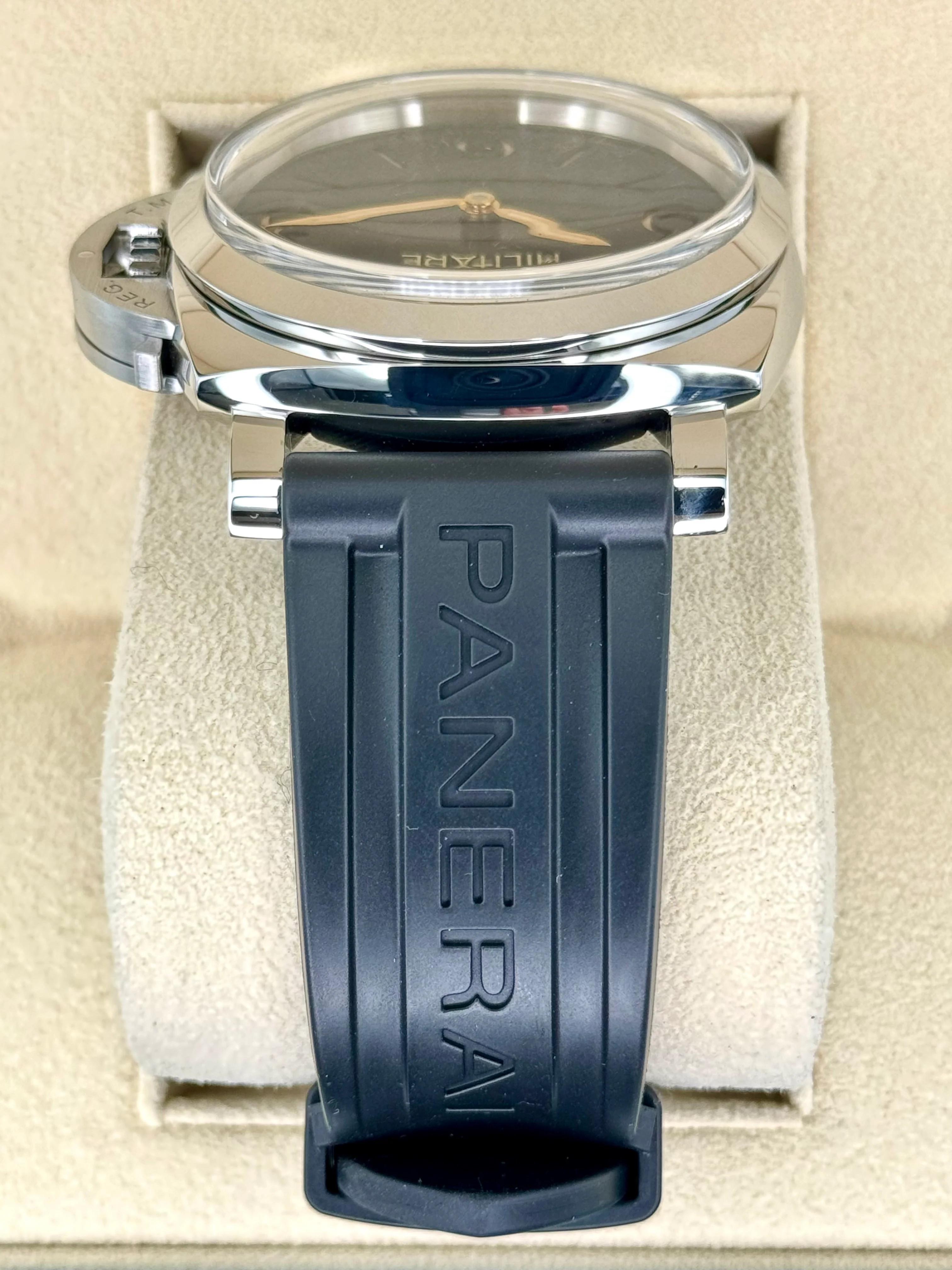 2017 Panerai Marina Militare Luminor 1950 47mm PAM00673 Black Dial - Image 4