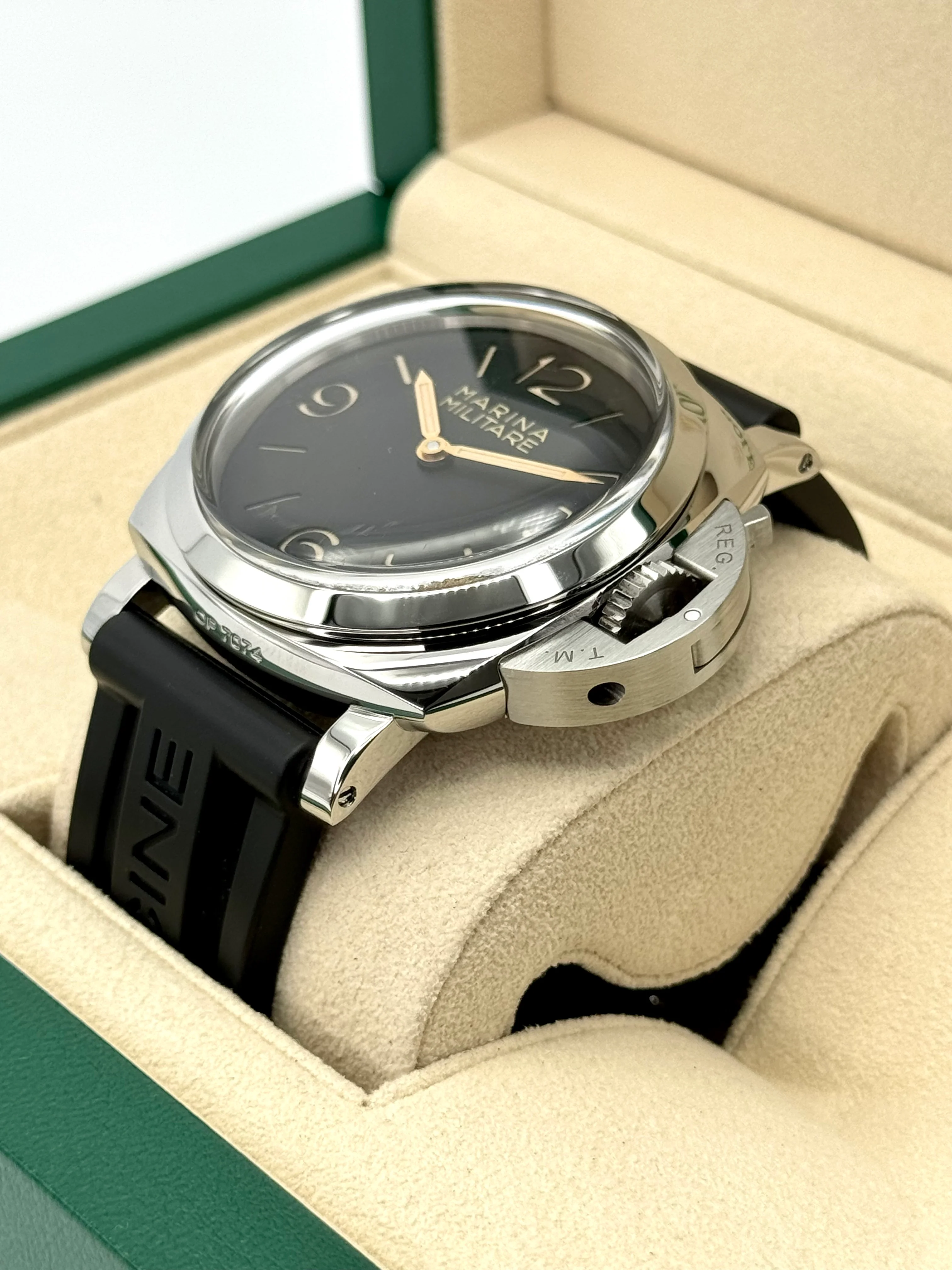 2017 Panerai Marina Militare Luminor 1950 47mm PAM00673 Black Dial - Image 5