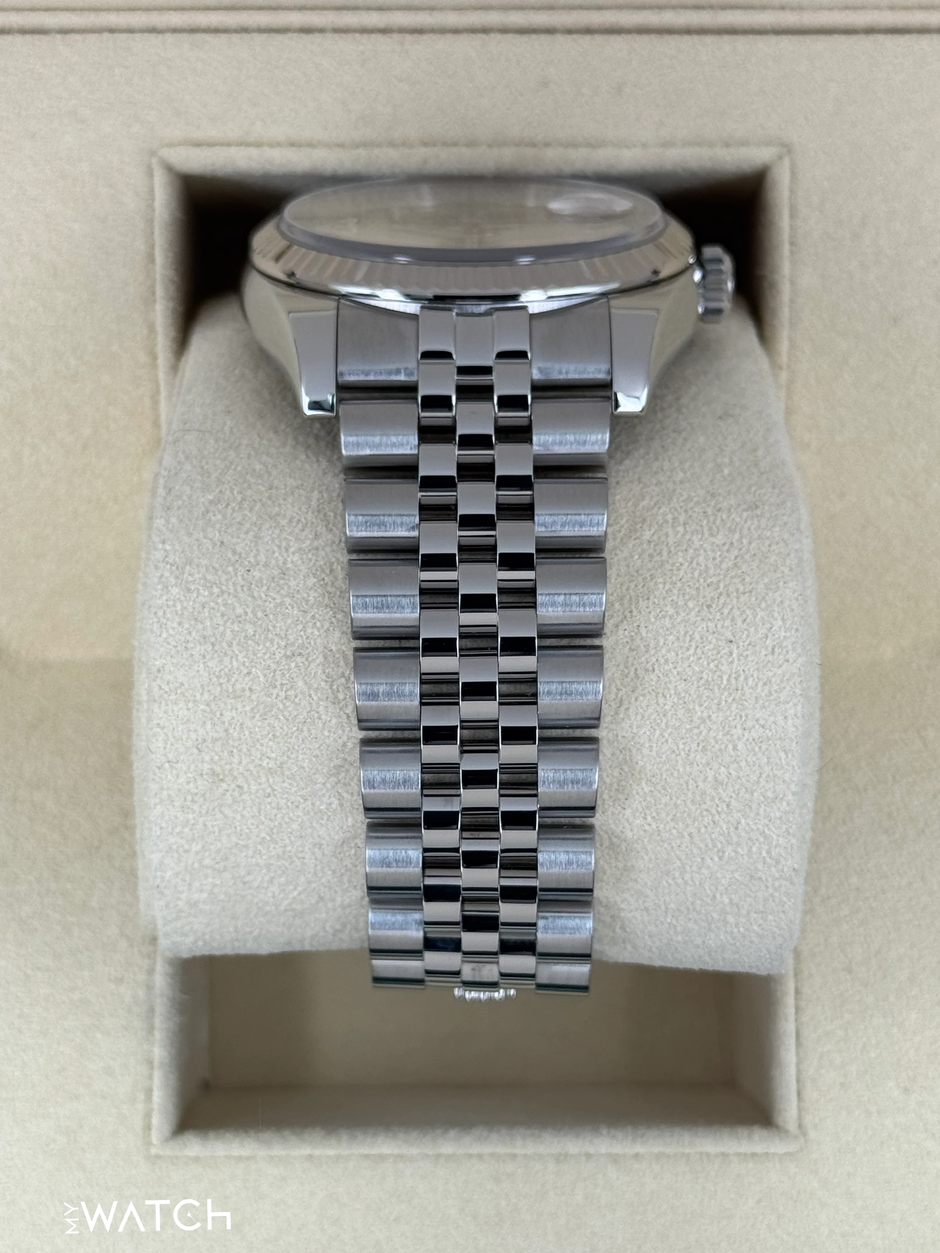 2017 Rolex Datejust 36mm 116234 Stainless Steel Jubilee Silver Diamond Dial - Image 3