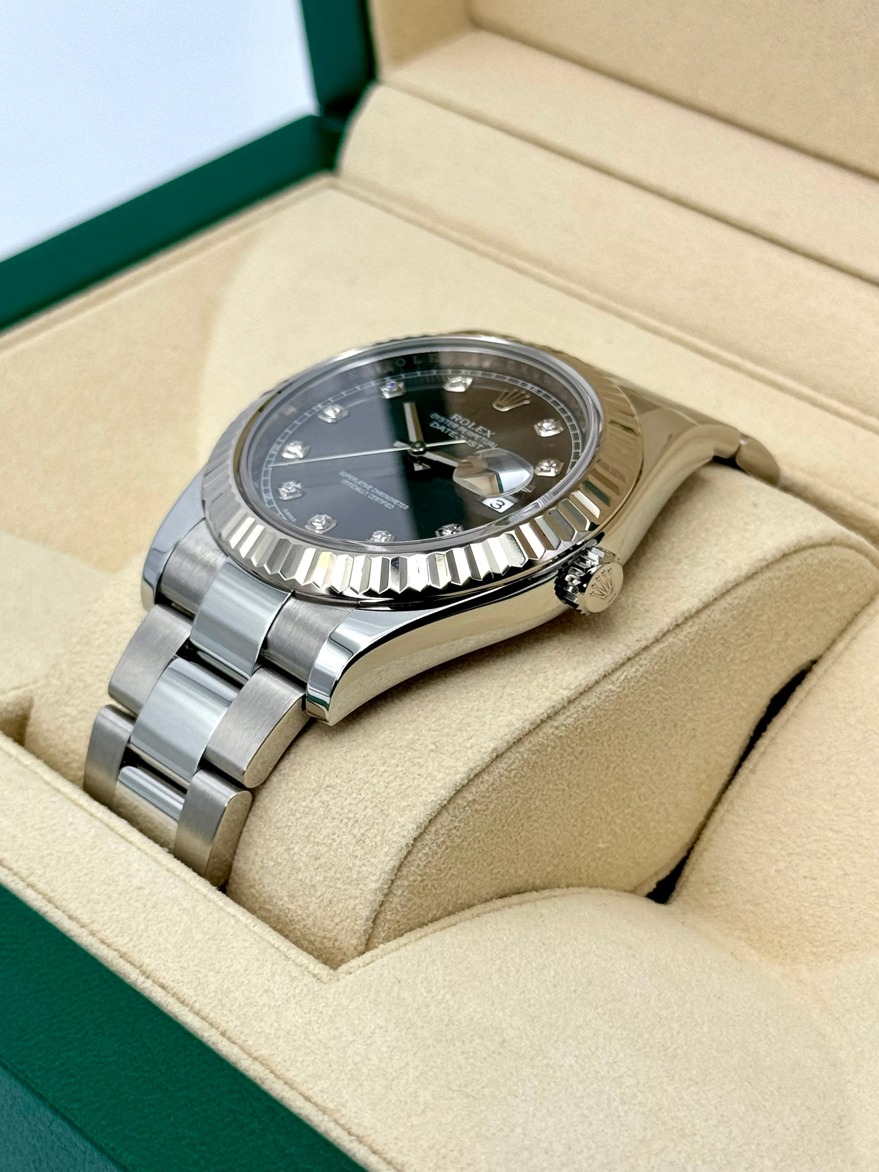 2017 Rolex Datejust II 41mm Oyster Rhodium Diamond Dial 116334 - Image 5