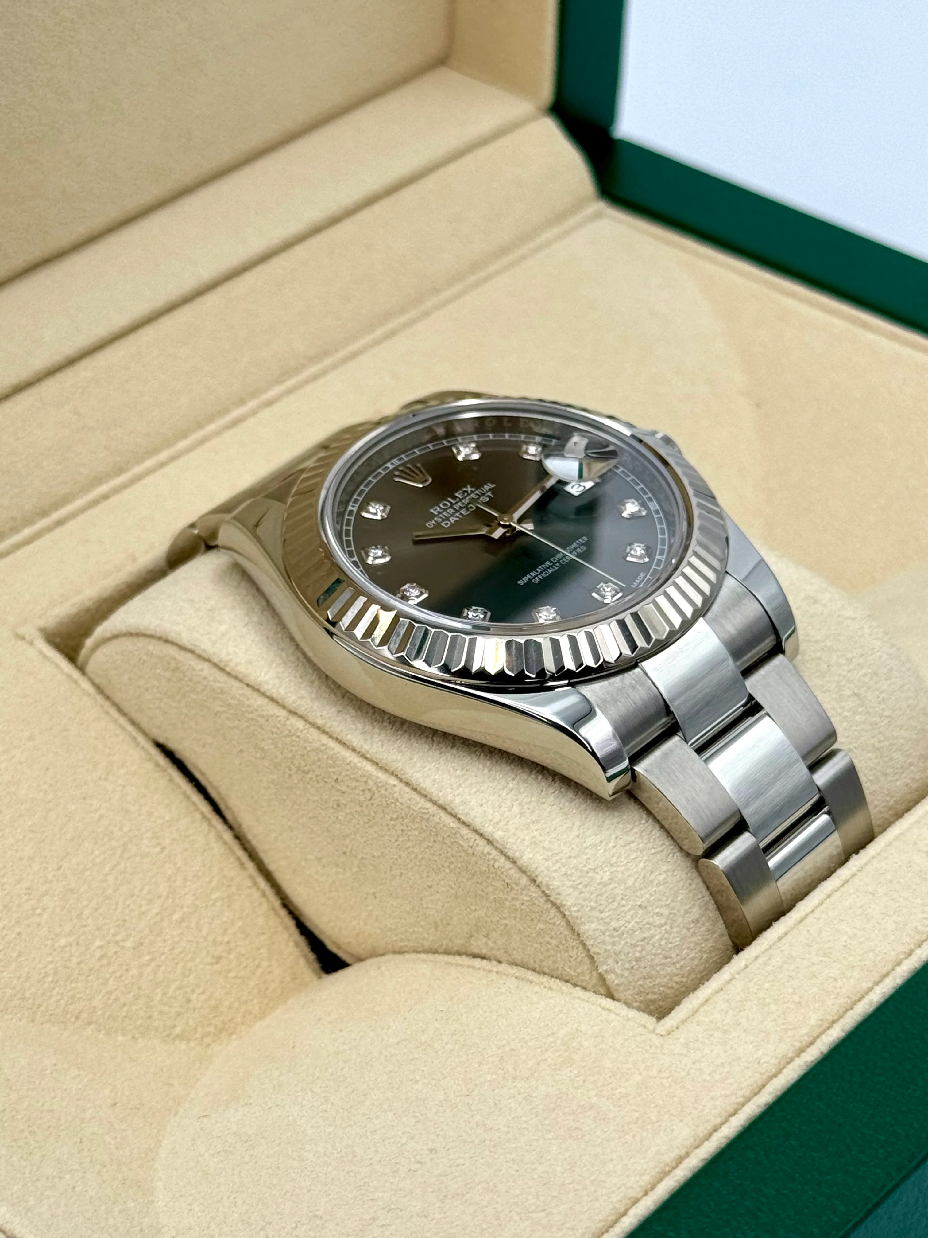 2017 Rolex Datejust II 41mm Oyster Rhodium Diamond Dial 116334 - Image 6