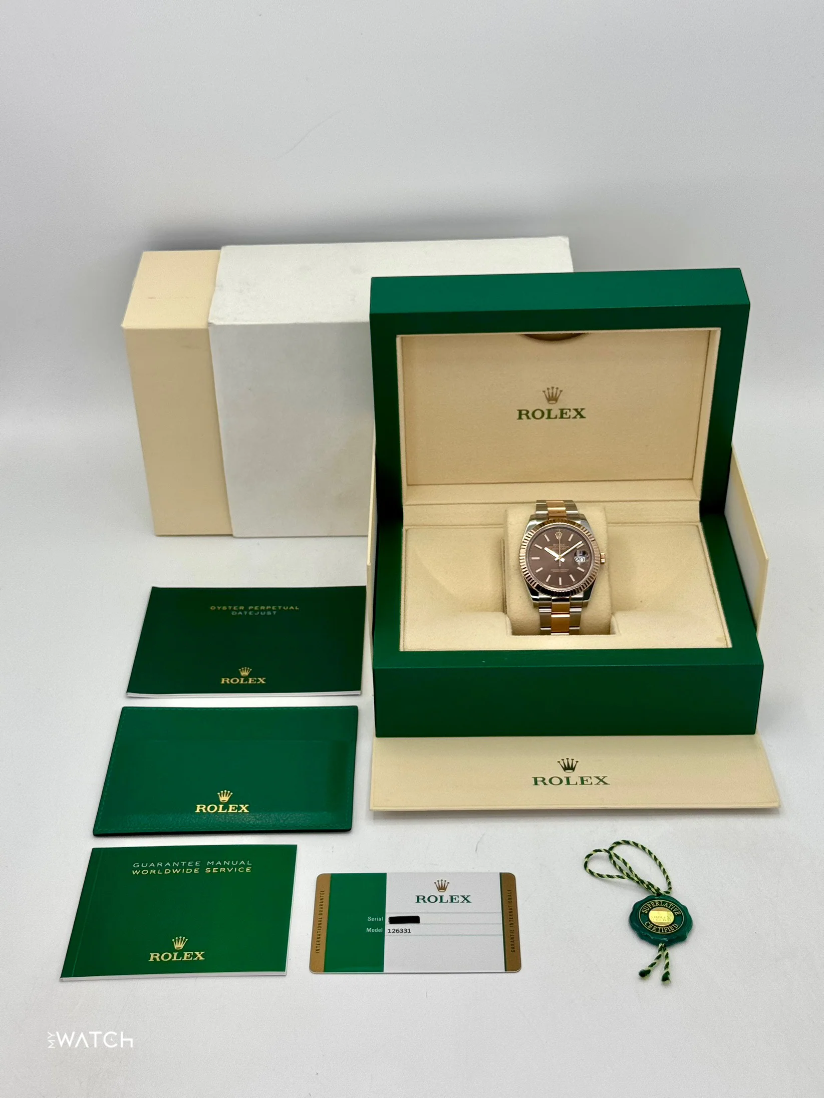 2017 Rolex Datejust 41mm 126331 Two-Tone Rose Gold Chocolate Dial - Image 10