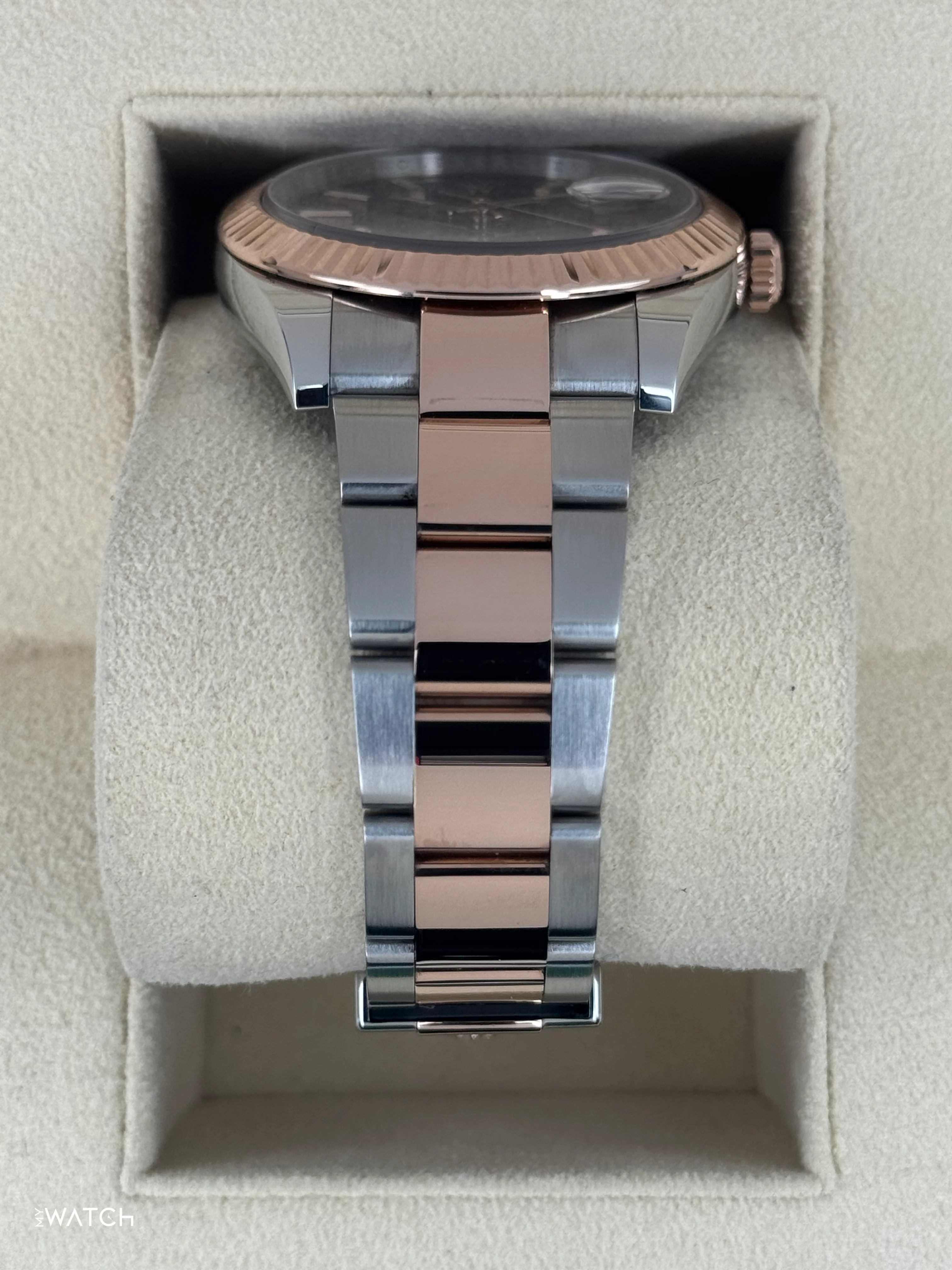 2017 Rolex Datejust 41mm 126331 Two-Tone Rose Gold Chocolate Dial - Image 3