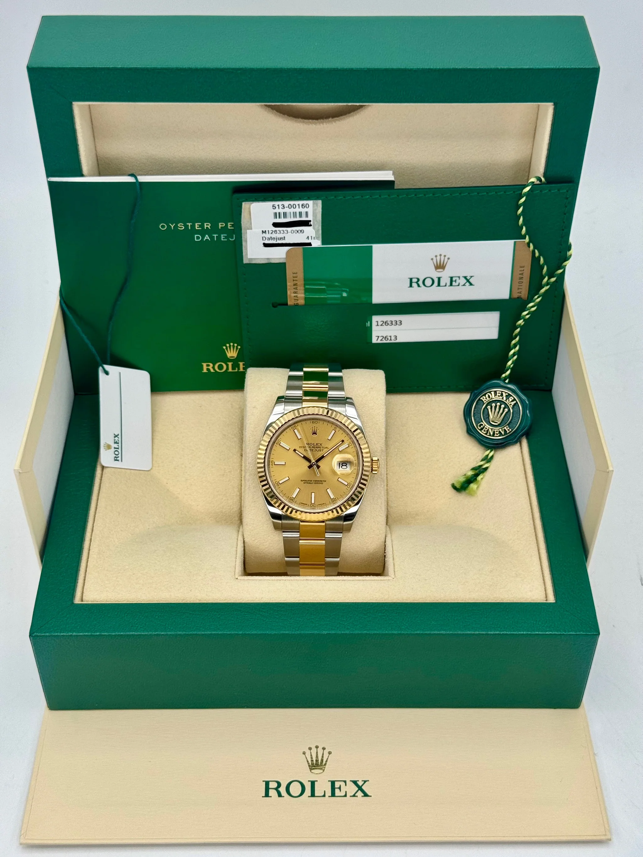 2017 Rolex Datejust 41mm 126333 Two-Tone Oyster Champagne Dial - Image 11