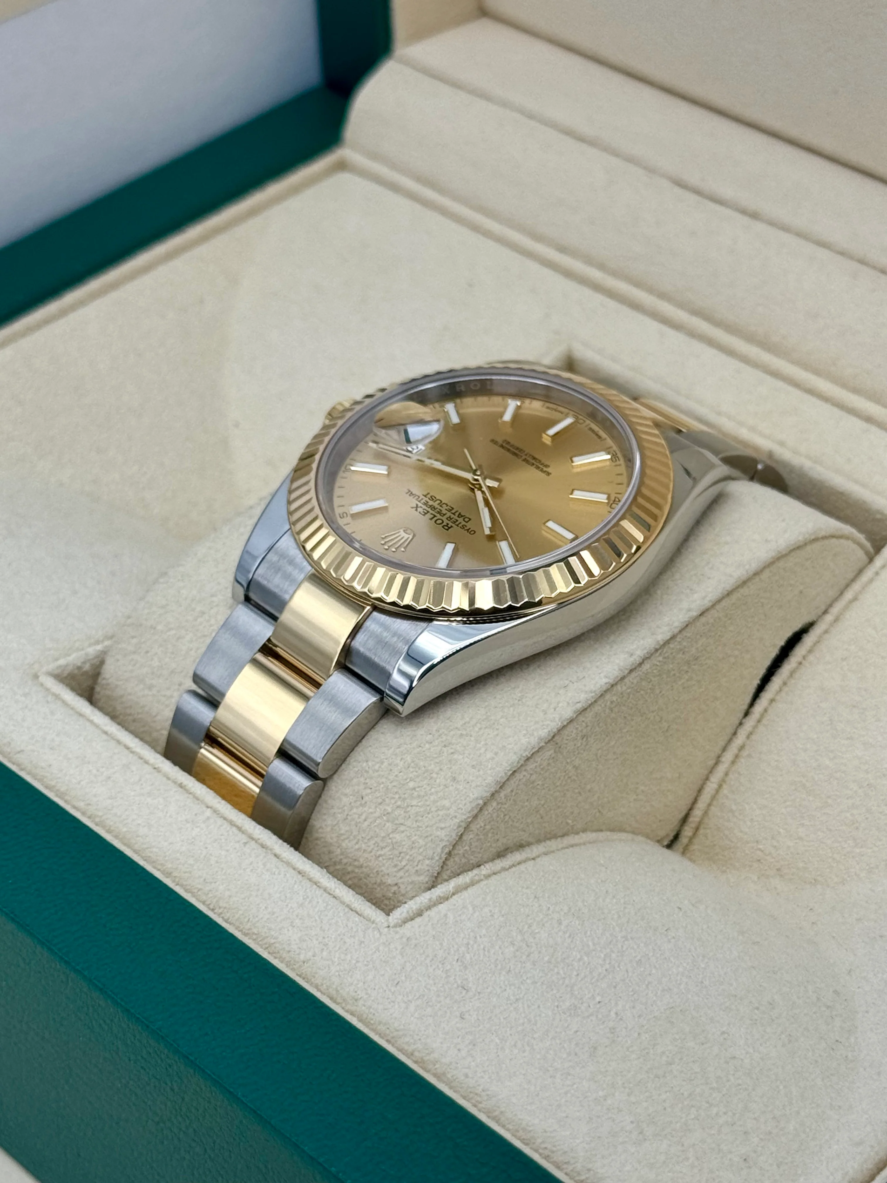 2017 Rolex Datejust 41mm 126333 Two-Tone Oyster Champagne Dial - Image 7