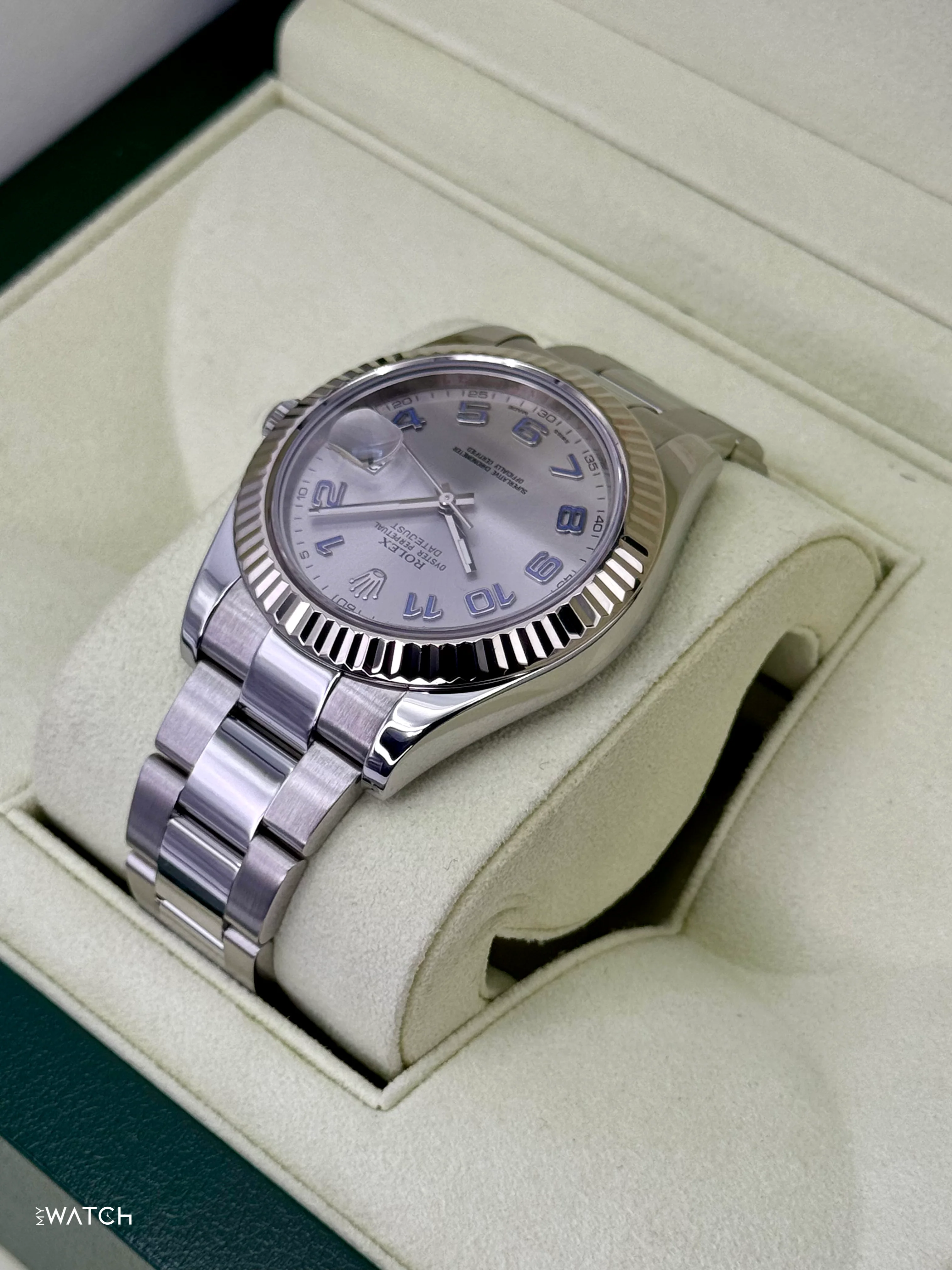 2017 Rolex Datejust II 41mm 116334 Stainless Steel Oyster Silver Numerical Dial - Image 7