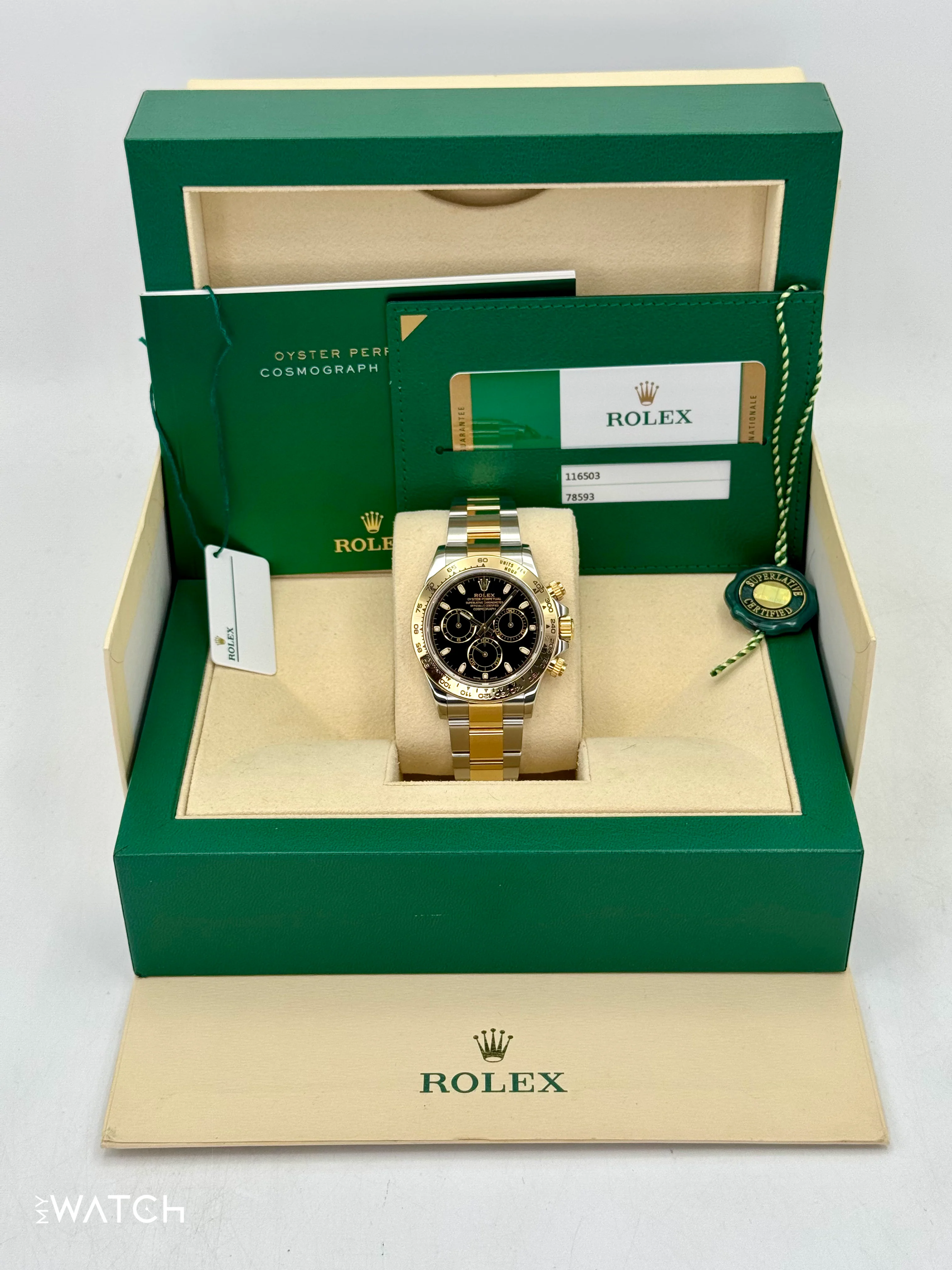 2017 Rolex Daytona 40mm 116503 Two-Tone Black Dial - Image 9