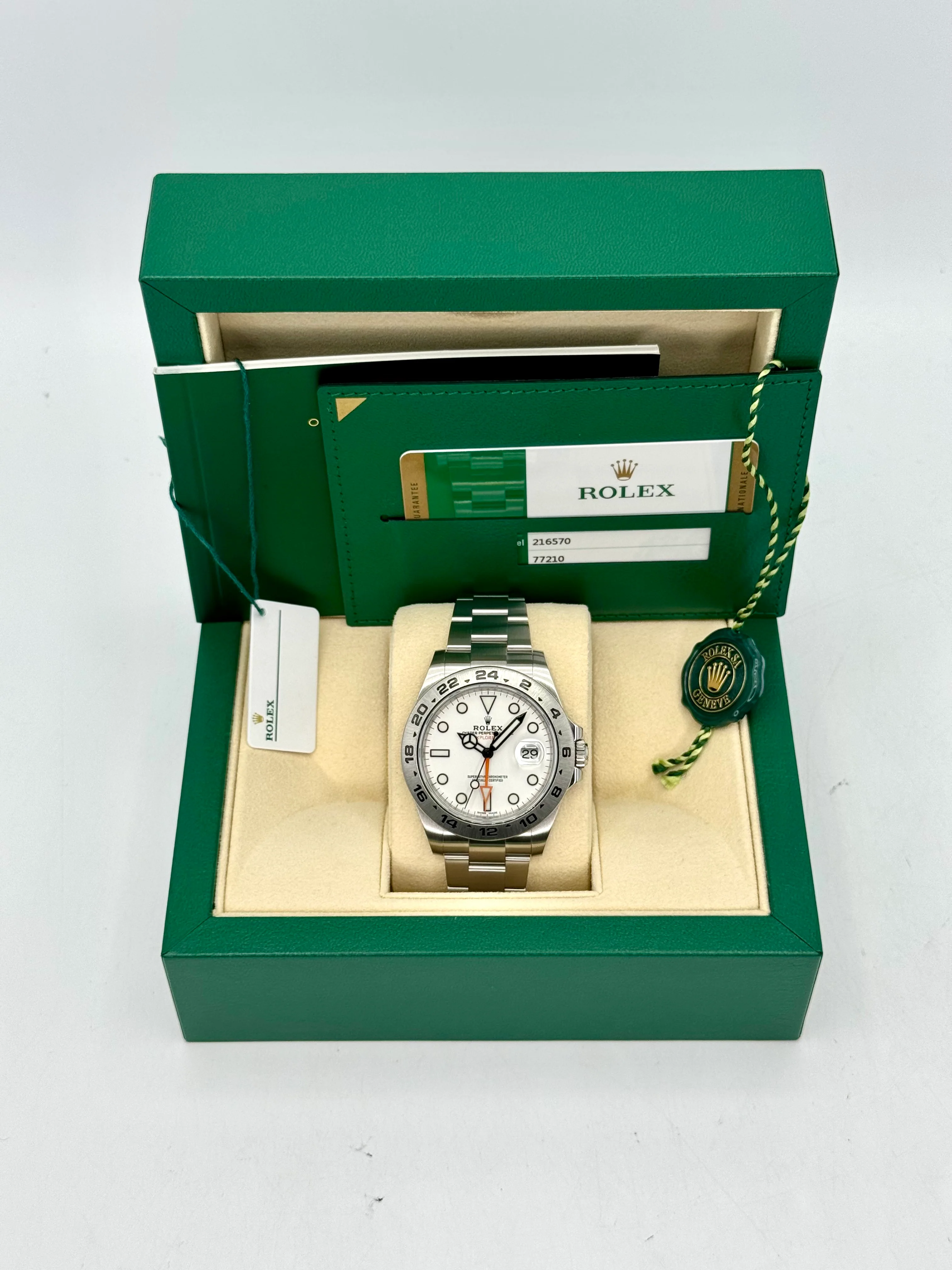 2017 Rolex Explorer II 42mm 216570 Polar White Dial - Image 11