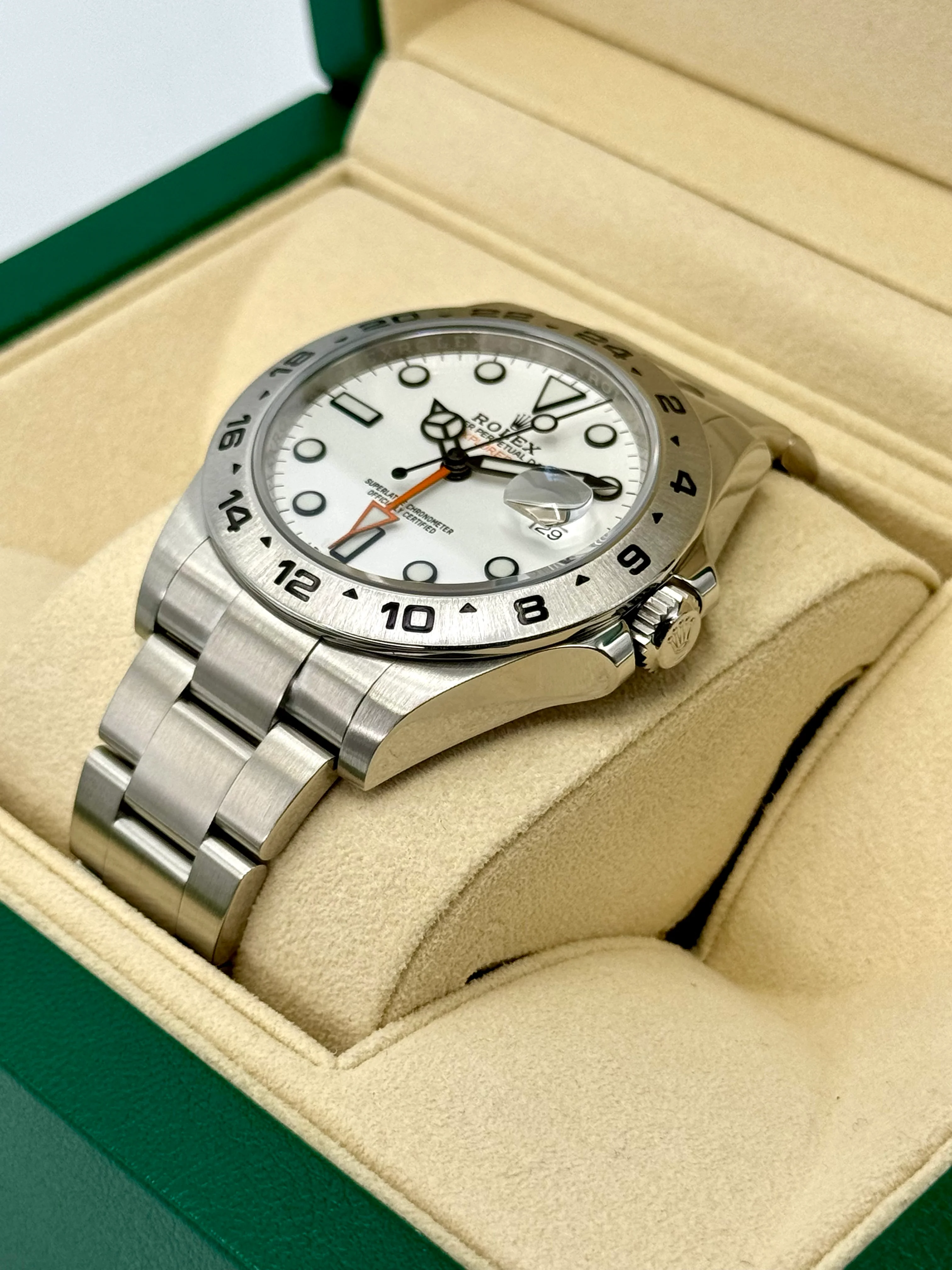 2017 Rolex Explorer II 42mm 216570 Polar White Dial - Image 5