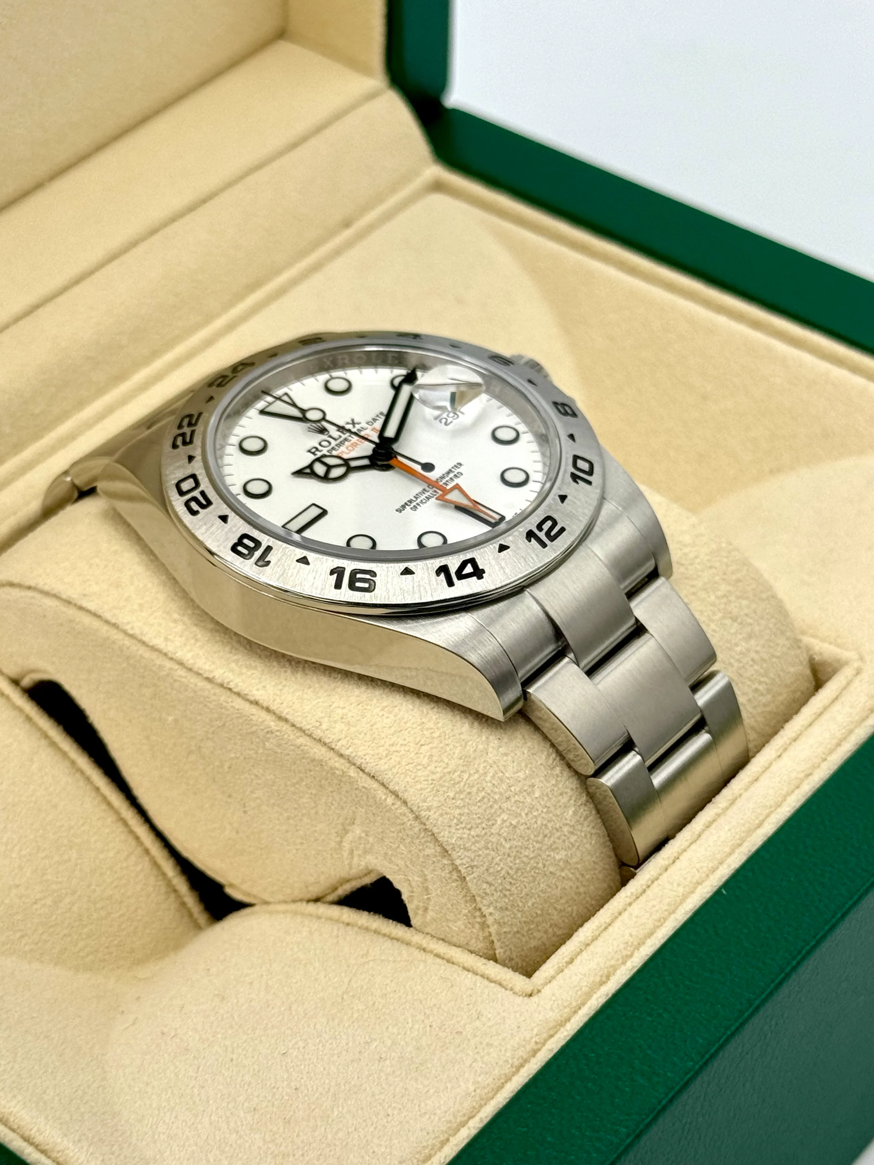 2017 Rolex Explorer II 42mm 216570 Polar White Dial - Image 6