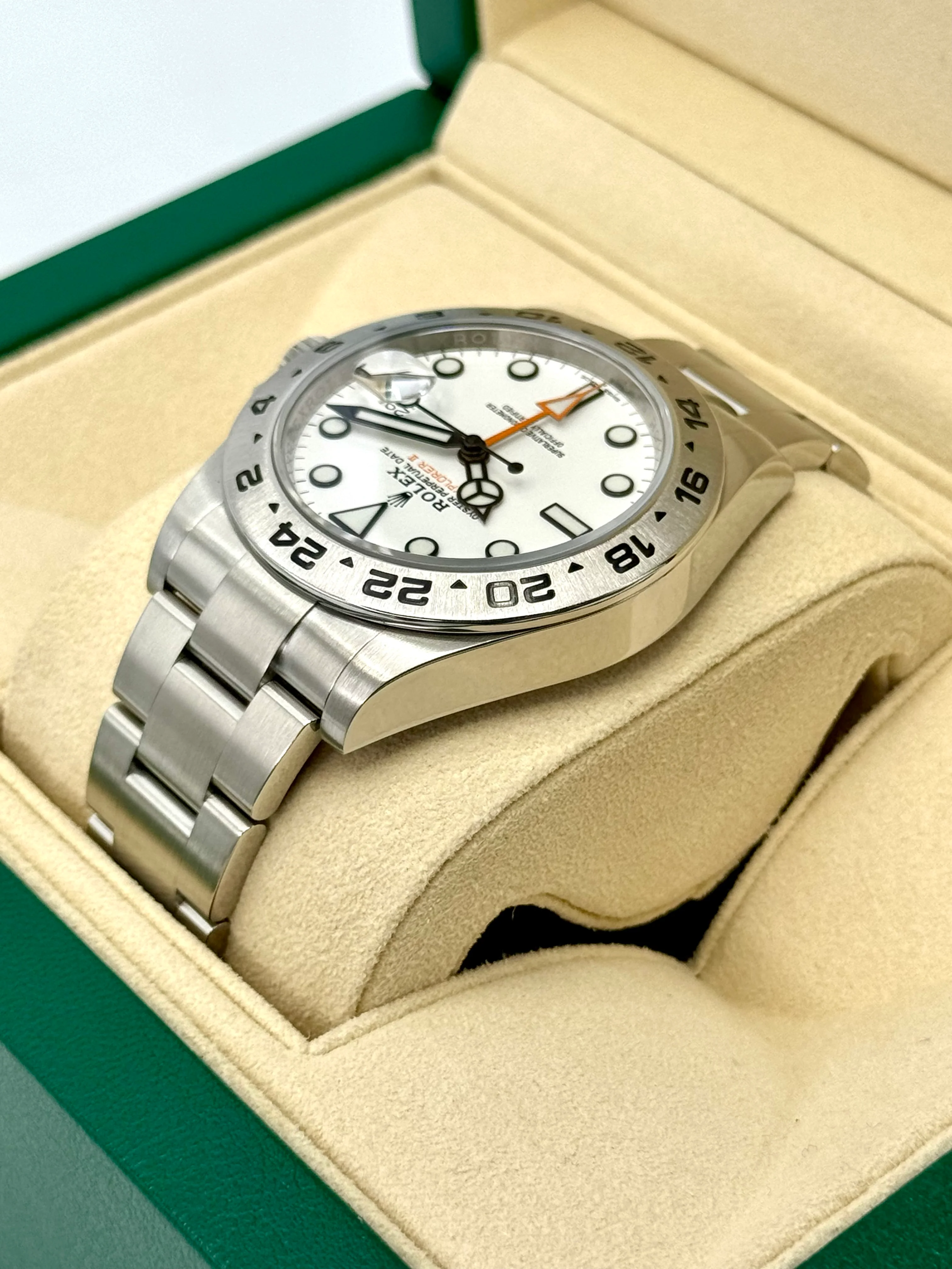 2017 Rolex Explorer II 42mm 216570 Polar White Dial - Image 7