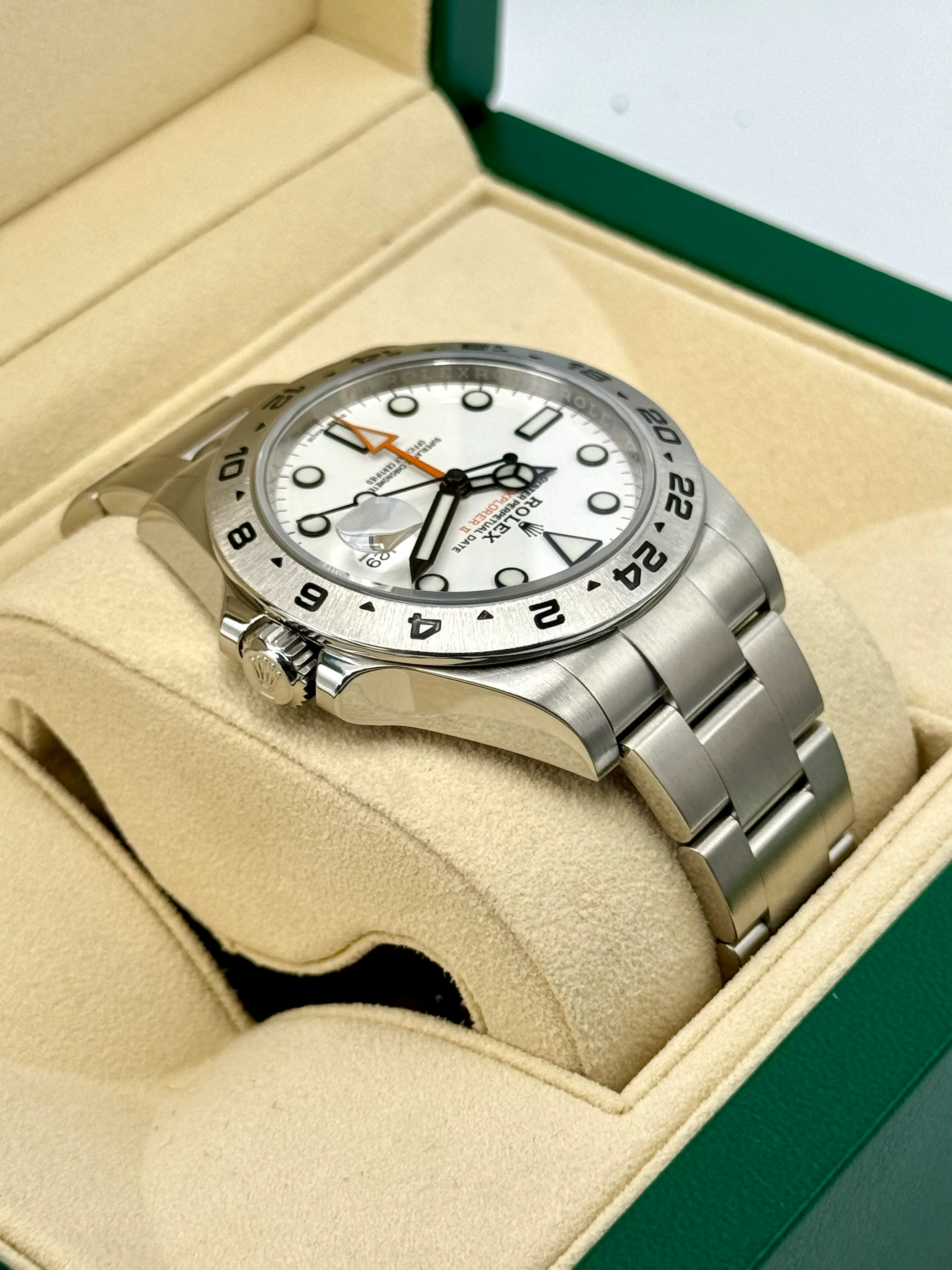 2017 Rolex Explorer II 42mm 216570 Polar White Dial - Image 8