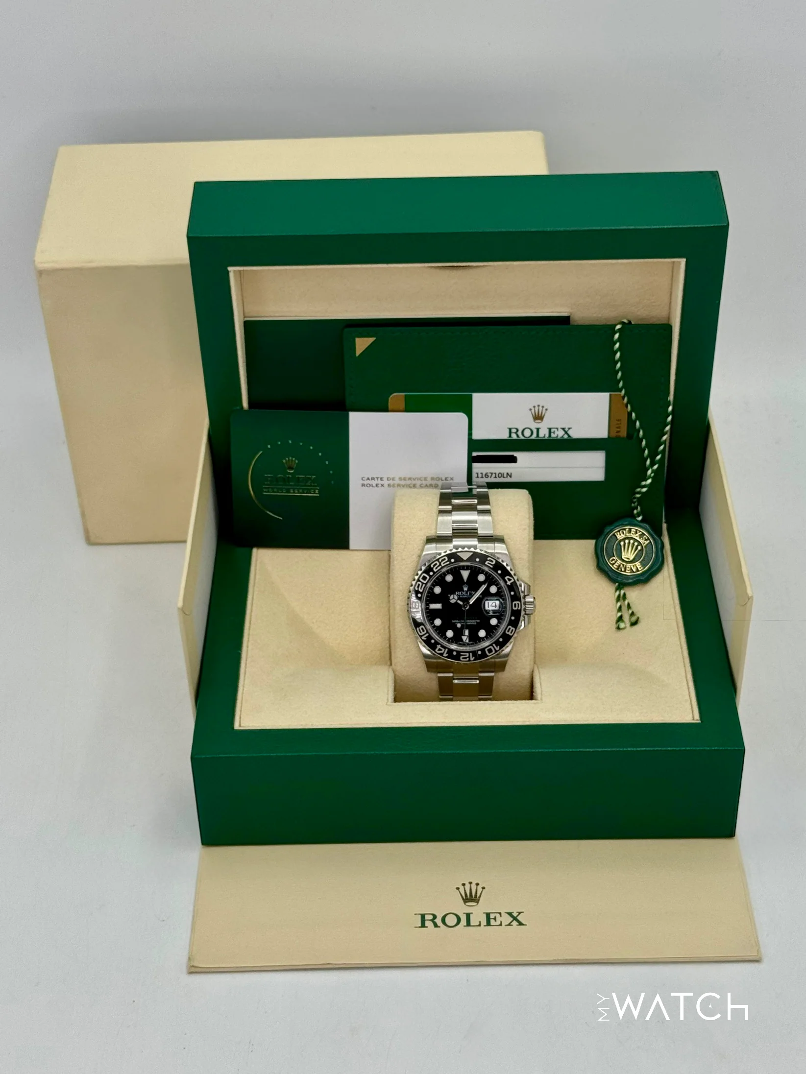 2017 Rolex GMT-Master II 40mm 116710LN Stainless Steel Black Dial (with RSC) - Image 10