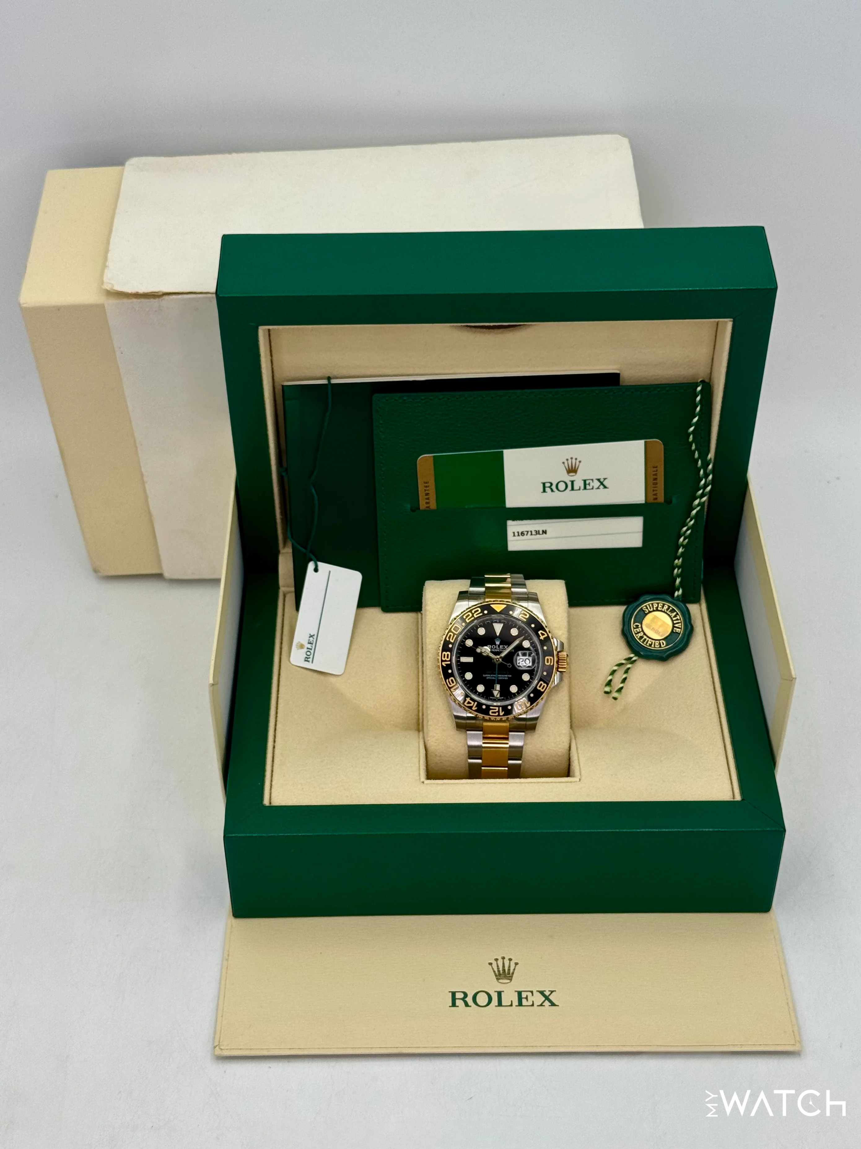 2017 Rolex GMT-Master II 40mm 116713LN Two-Tone Black Dial - Image 9