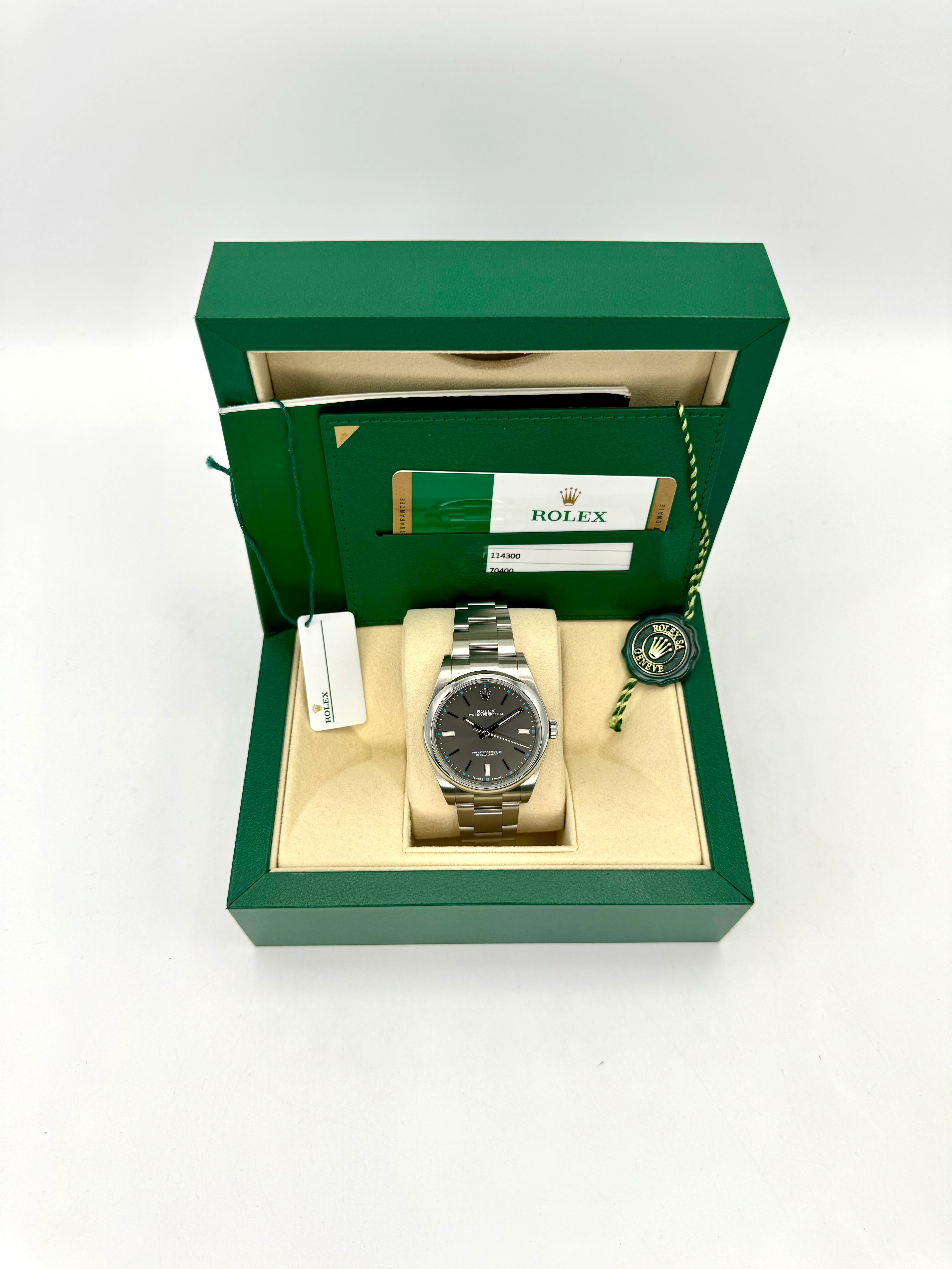 2017 Rolex Oyster Perpetual 39mm 114300 Rhodium Dial - Image 11