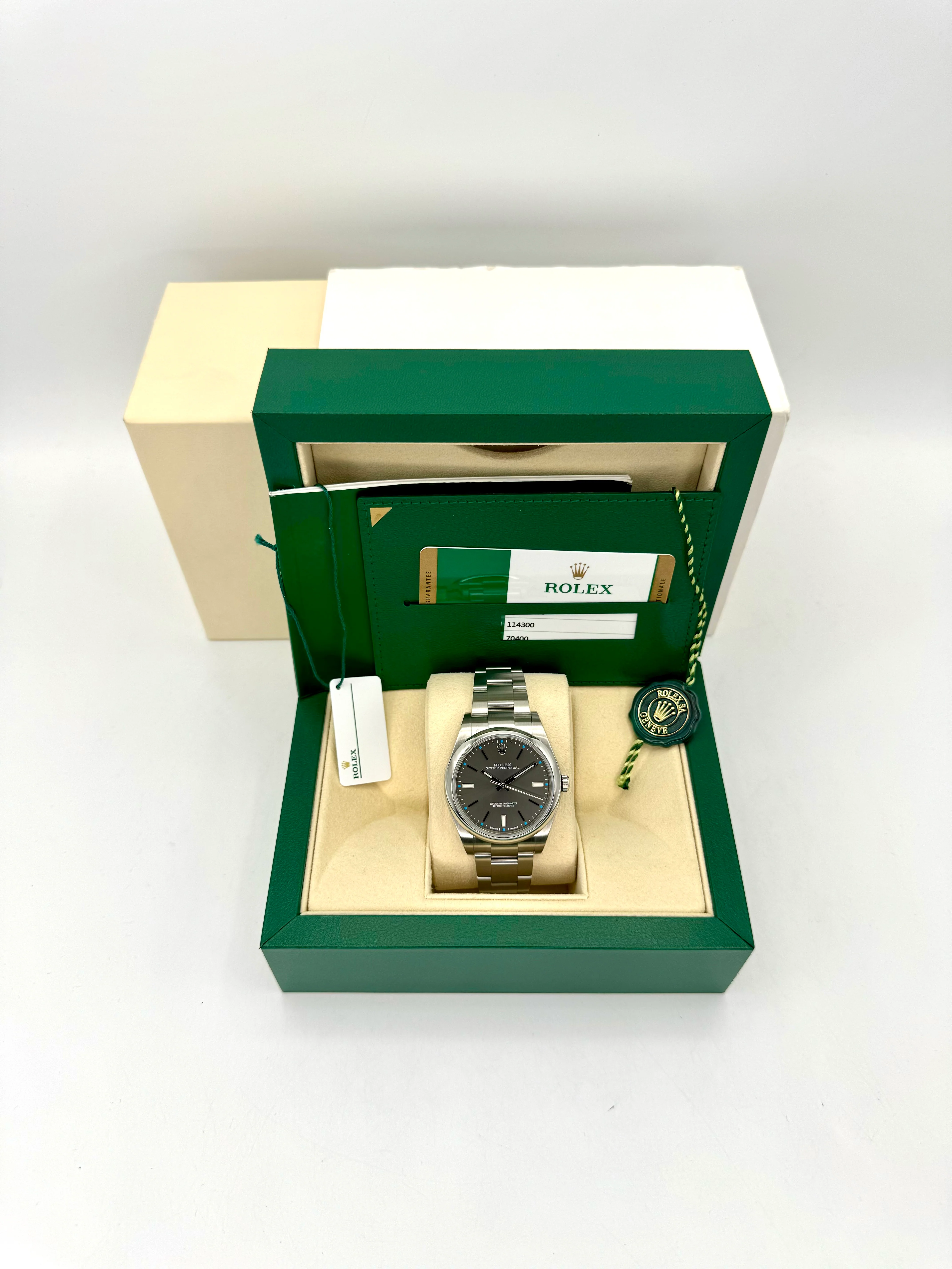 2017 Rolex Oyster Perpetual 39mm 114300 Rhodium Dial - Image 12