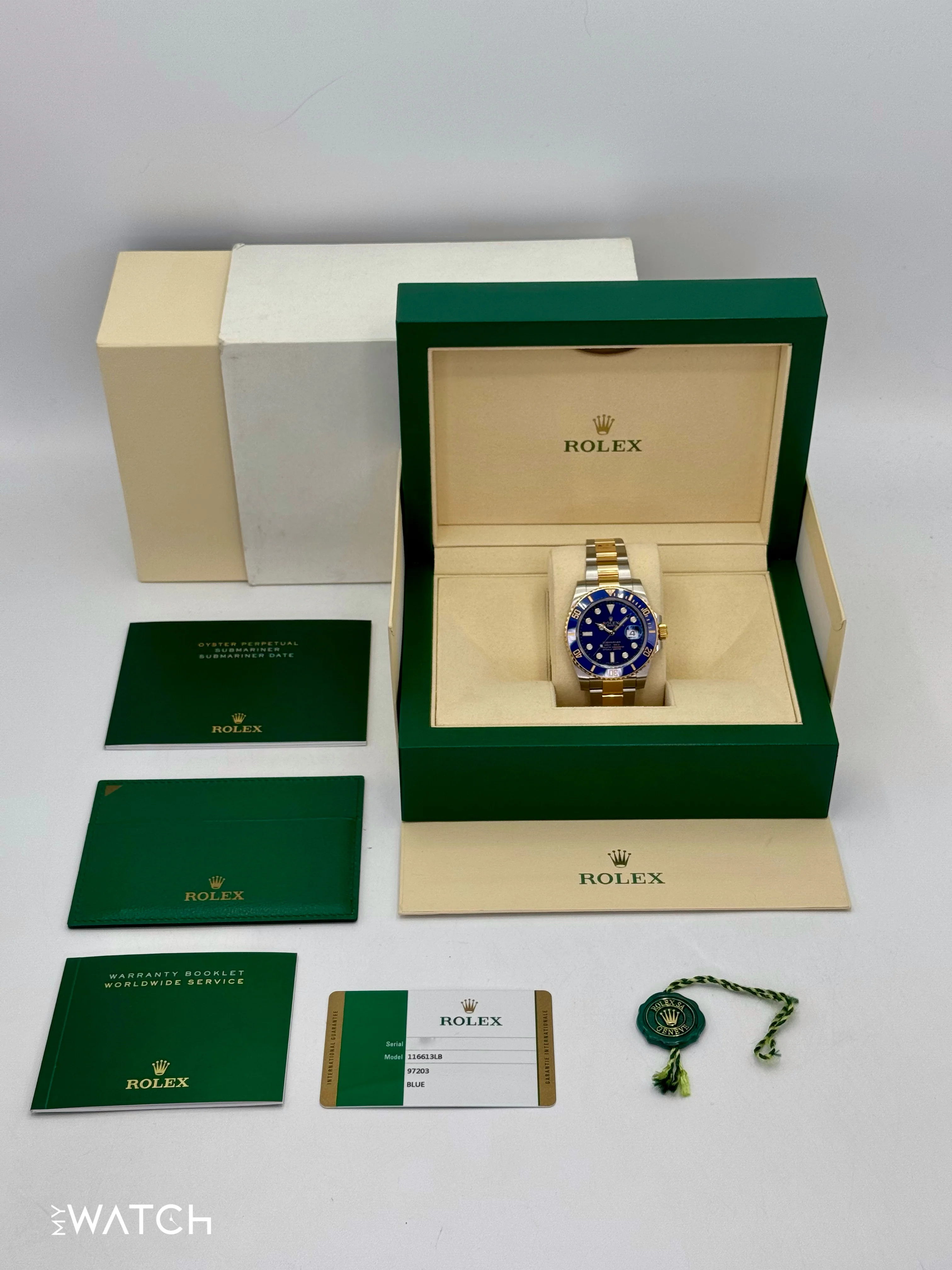 2017 Rolex Submariner "Bluesy" 40mm 116613LB Two-Tone Blue Dial - Image 10