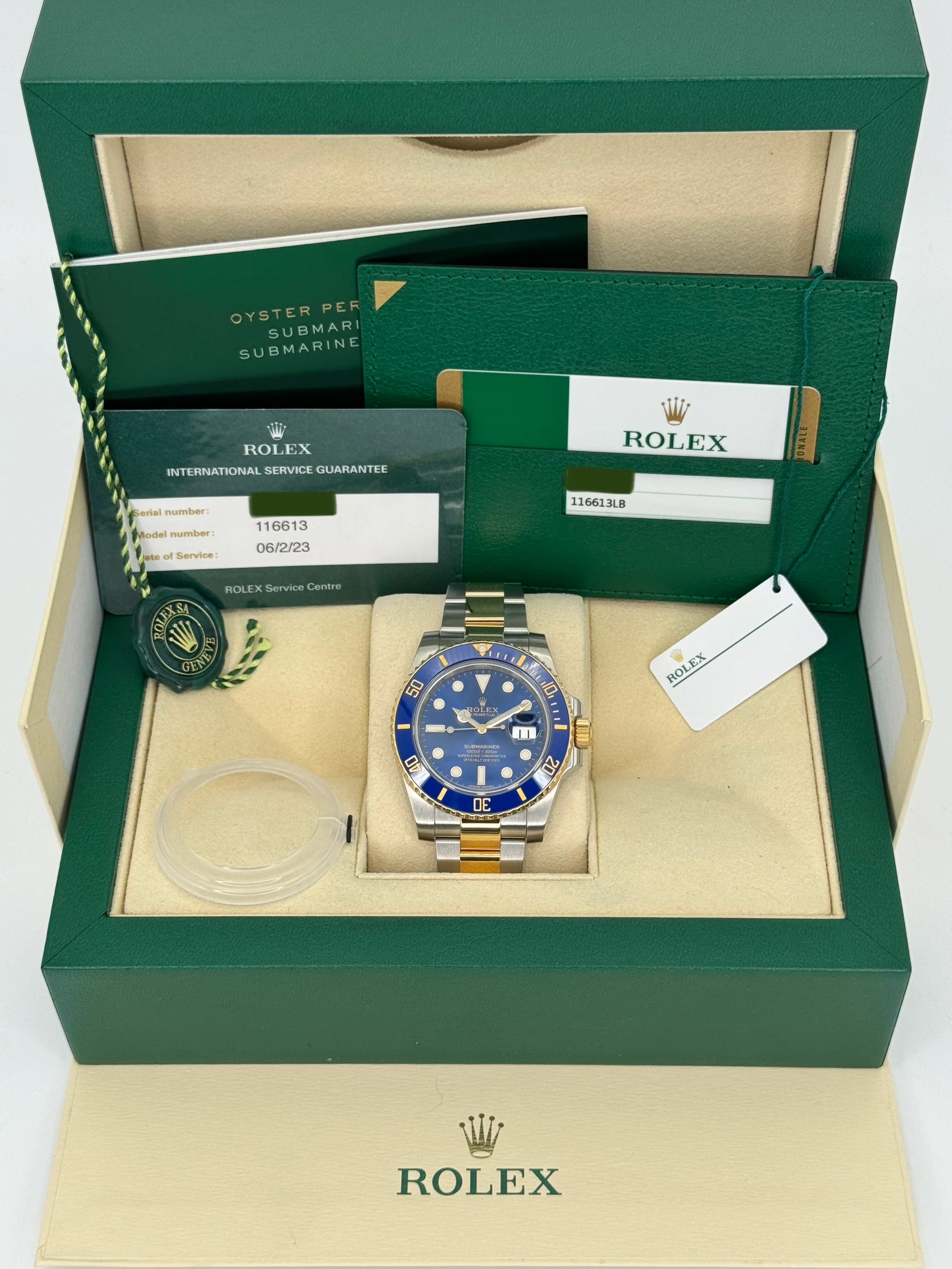 2017 Rolex Submariner "Bluesy" 40mm 116613LB Two-Tone Blue Dial - Image 11