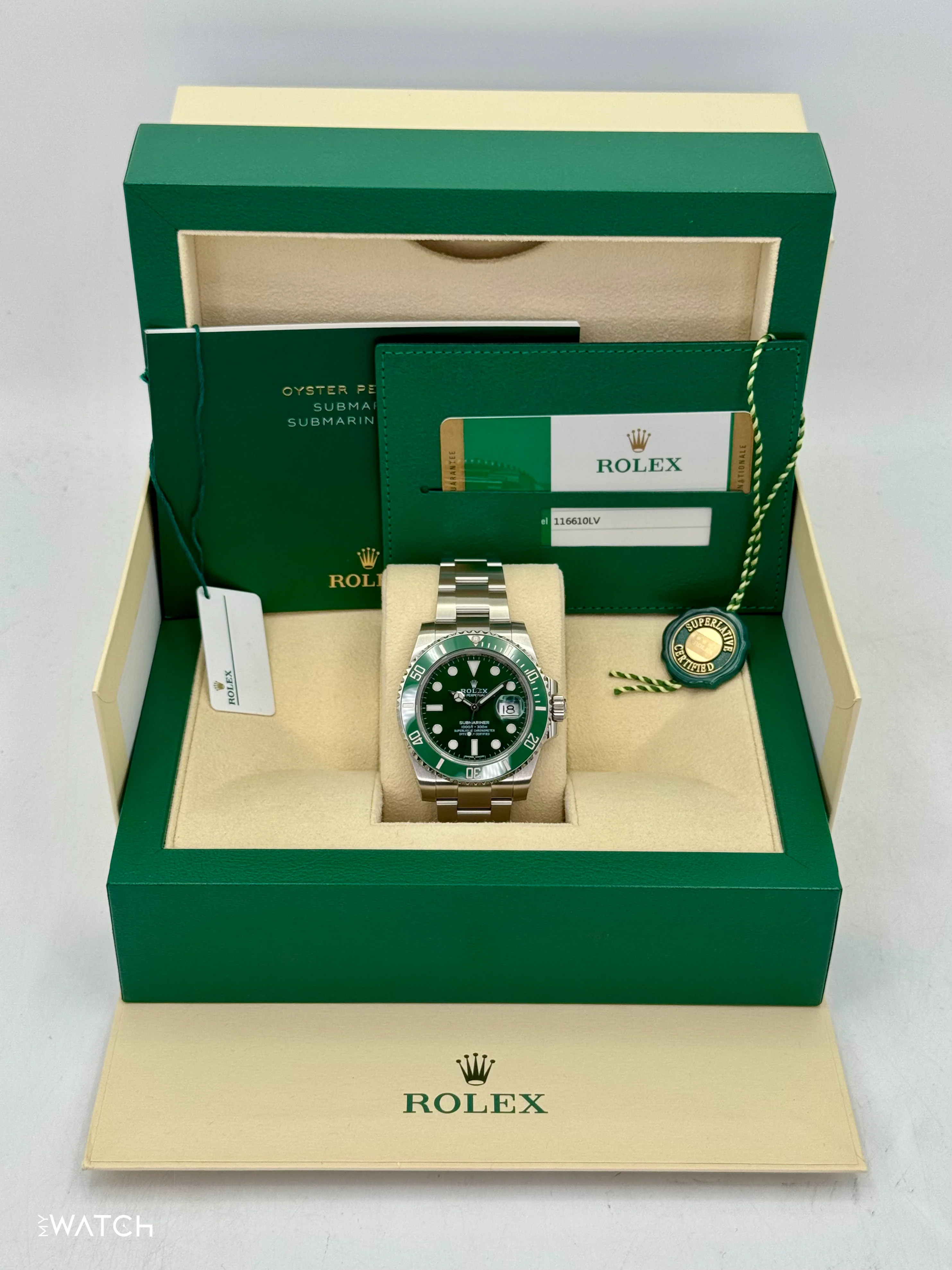 2017 Rolex Submariner "Hulk" 40mm 116610LV Green Dial - Image 9