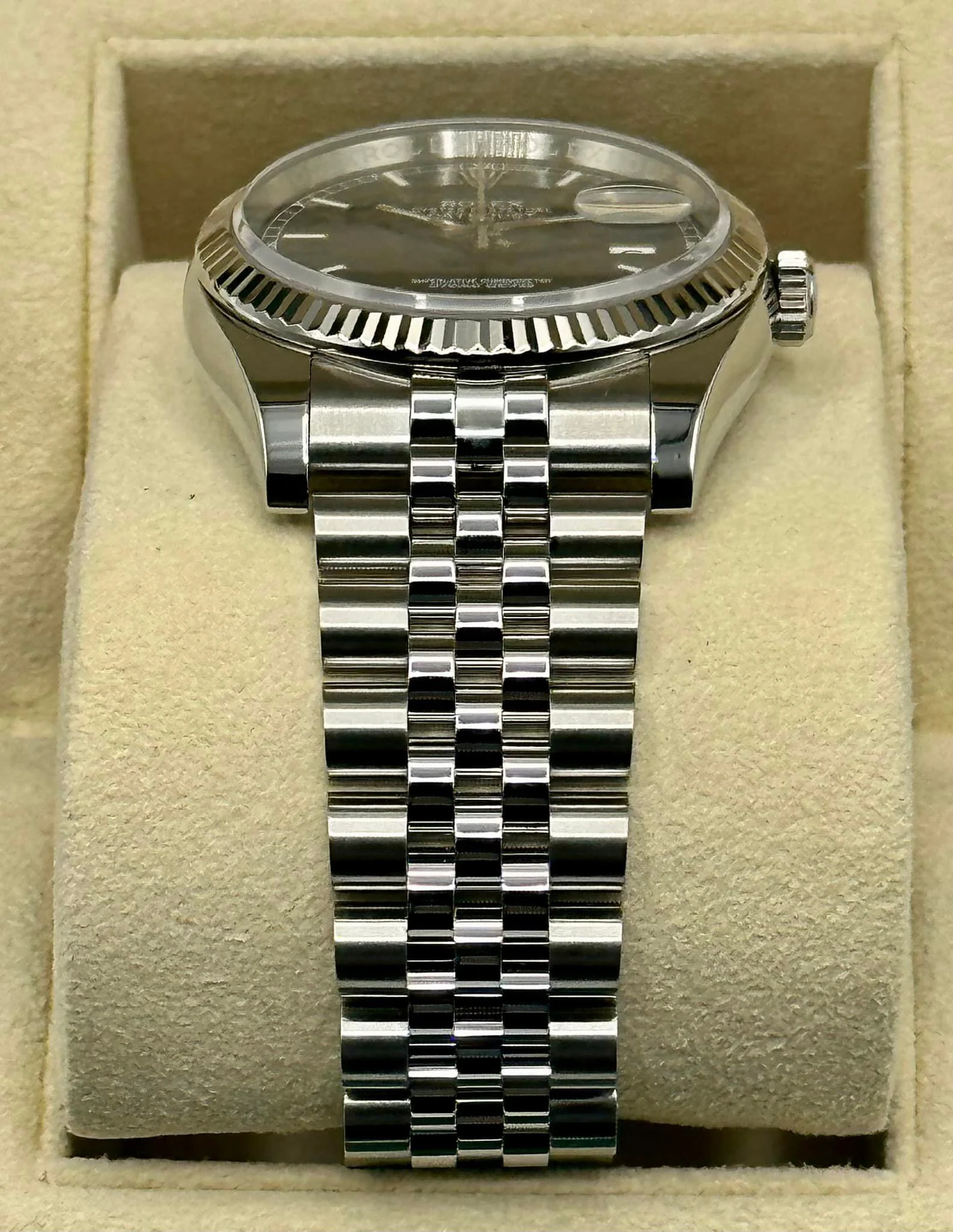 2018 Rolex Datejust 36mm 116234 Jubilee Blue Stick Roulette Date Dial - Image 3