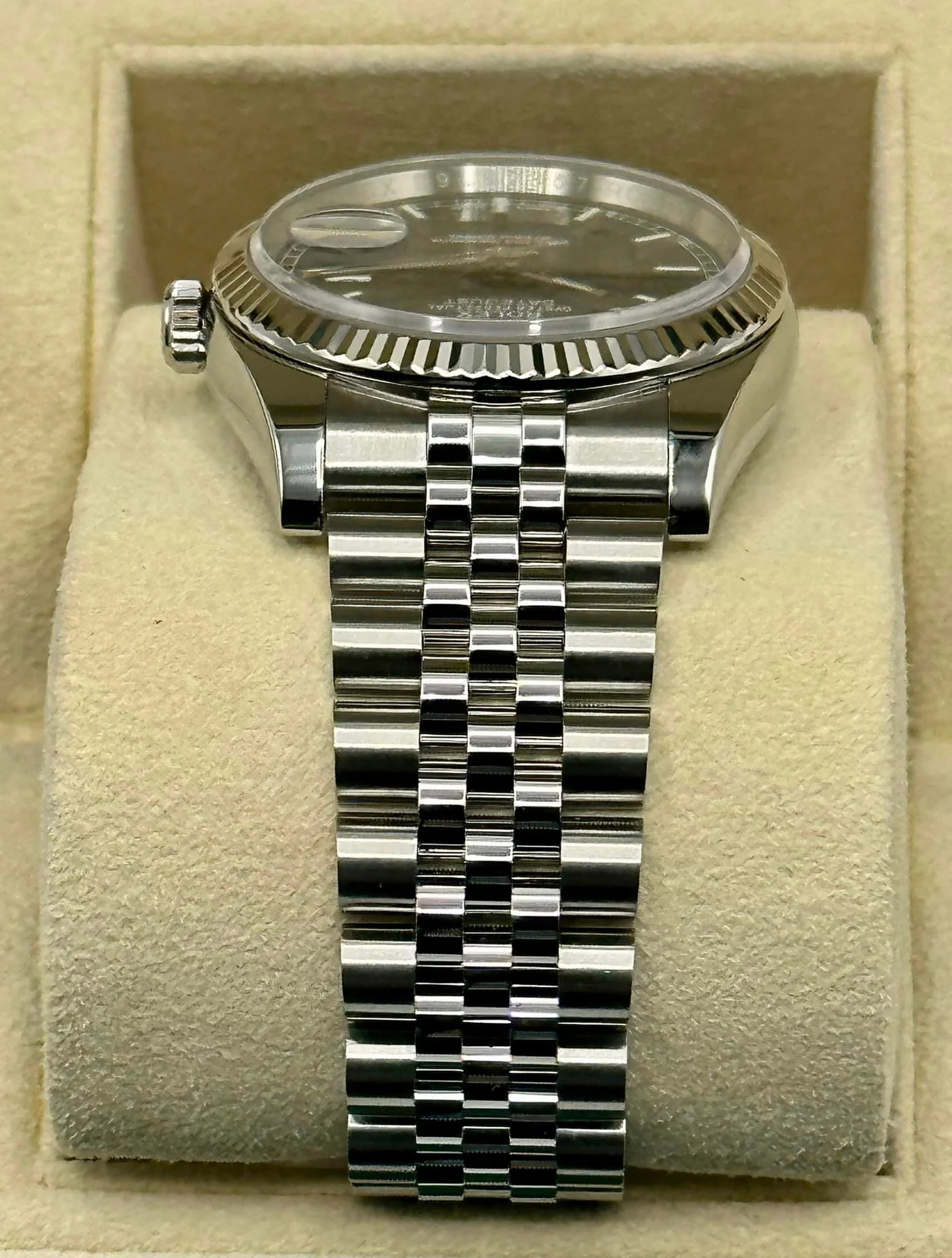 2018 Rolex Datejust 36mm 116234 Jubilee Blue Stick Roulette Date Dial - Image 4