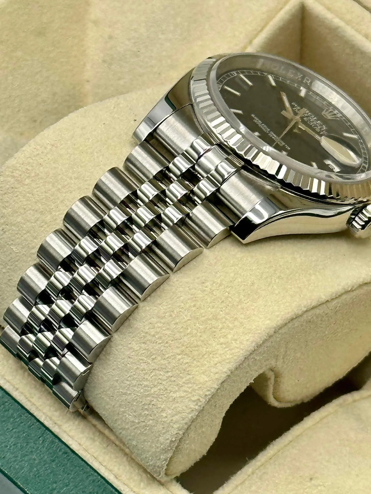 2018 Rolex Datejust 36mm 116234 Jubilee Blue Stick Roulette Date Dial - Image 6