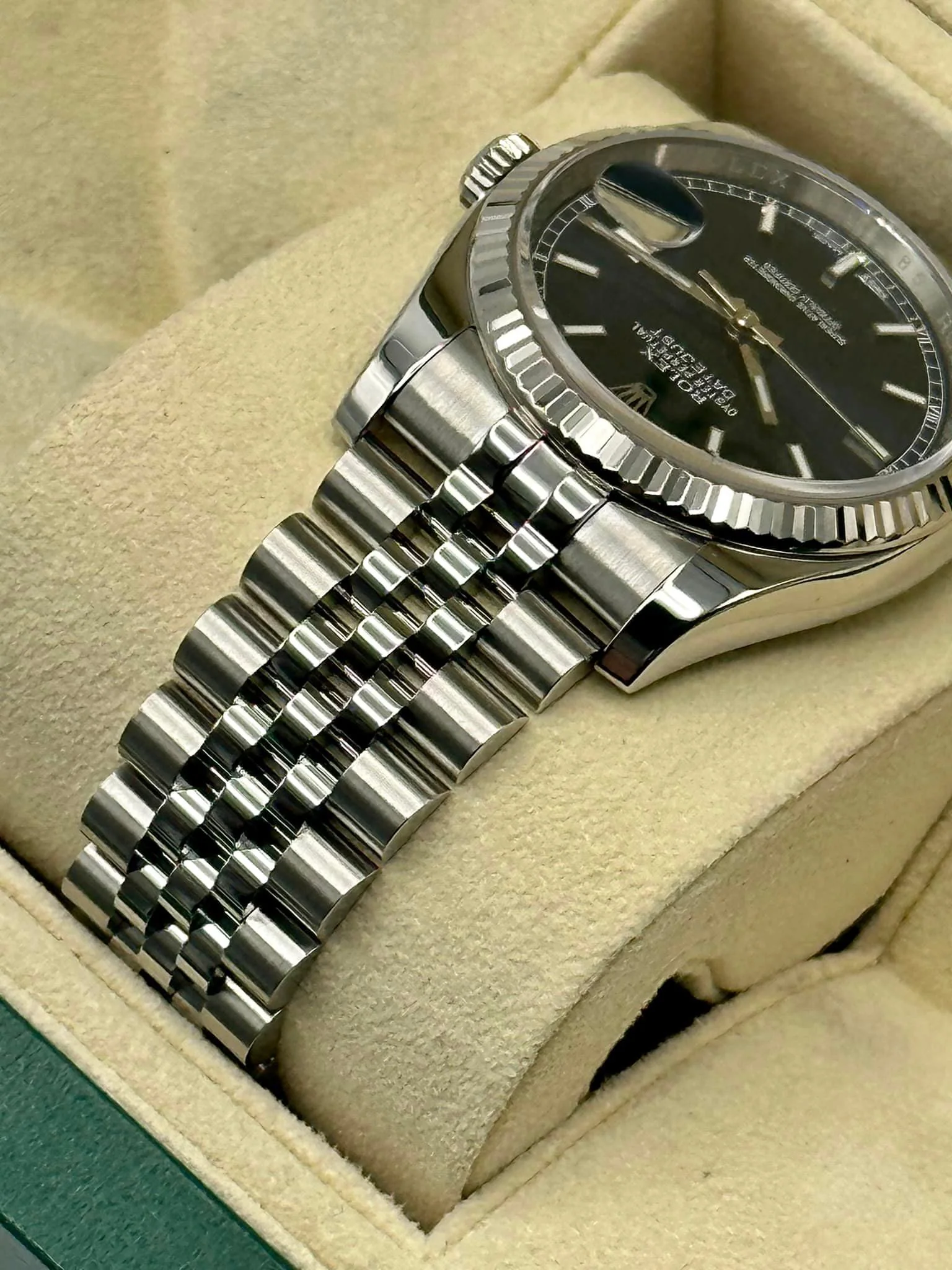 2018 Rolex Datejust 36mm 116234 Jubilee Blue Stick Roulette Date Dial - Image 8