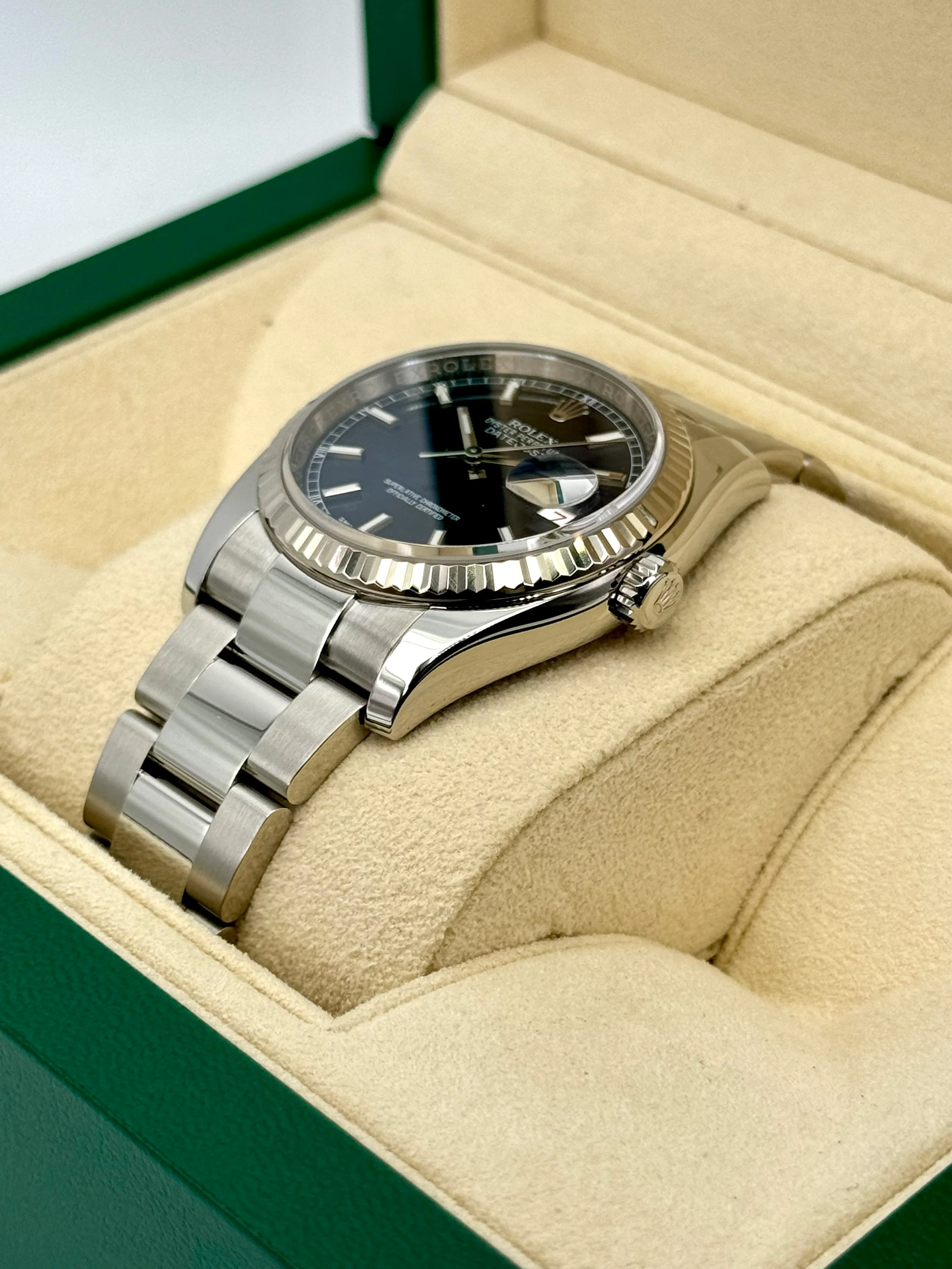 2018 Rolex Datejust 36mm 116234 Stainless Steel Oyster Blue Dial - Image 5