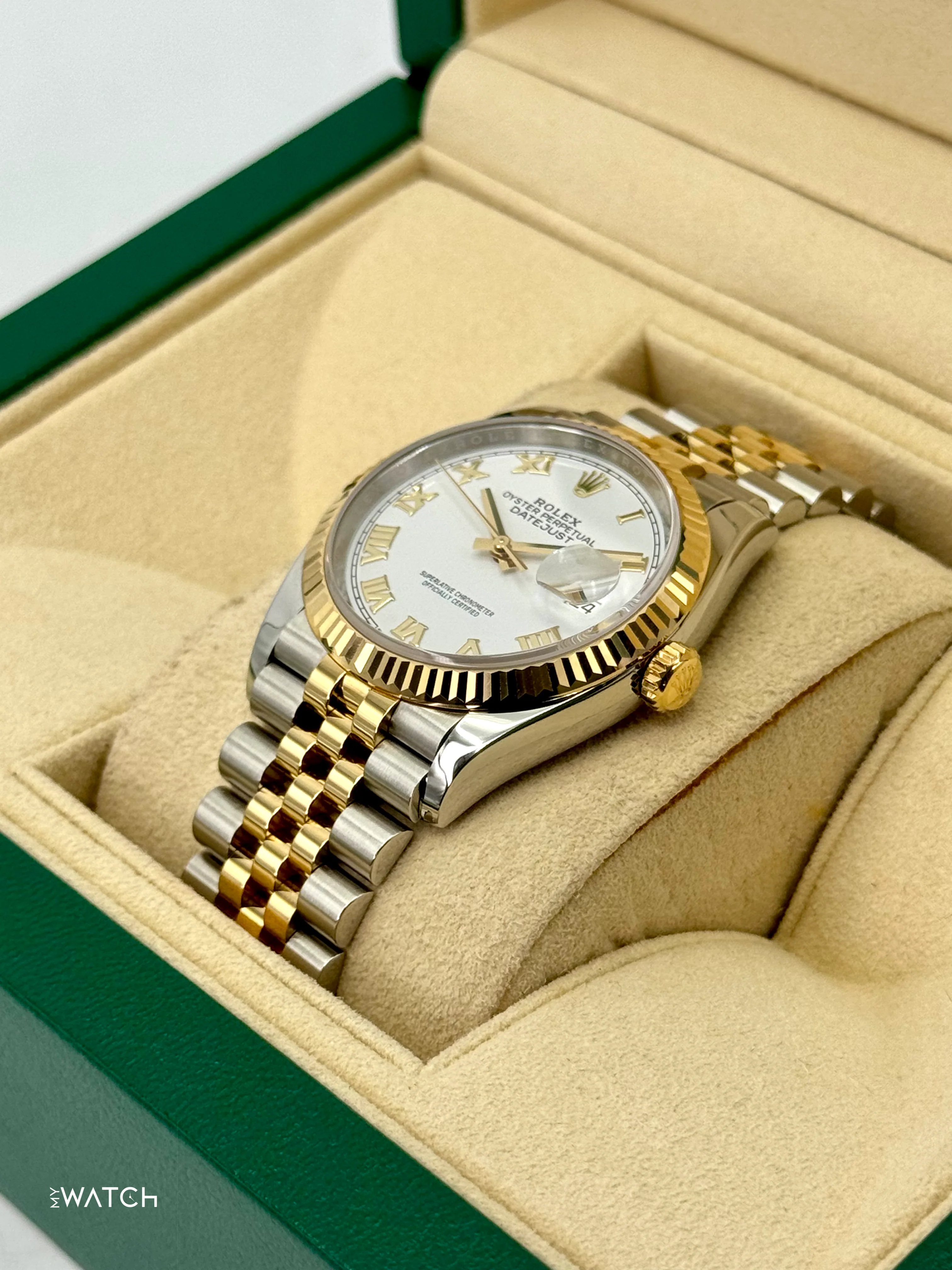 2018 Rolex Datejust 36mm 126233 Two-Tone Jubilee White Dial - Image 5