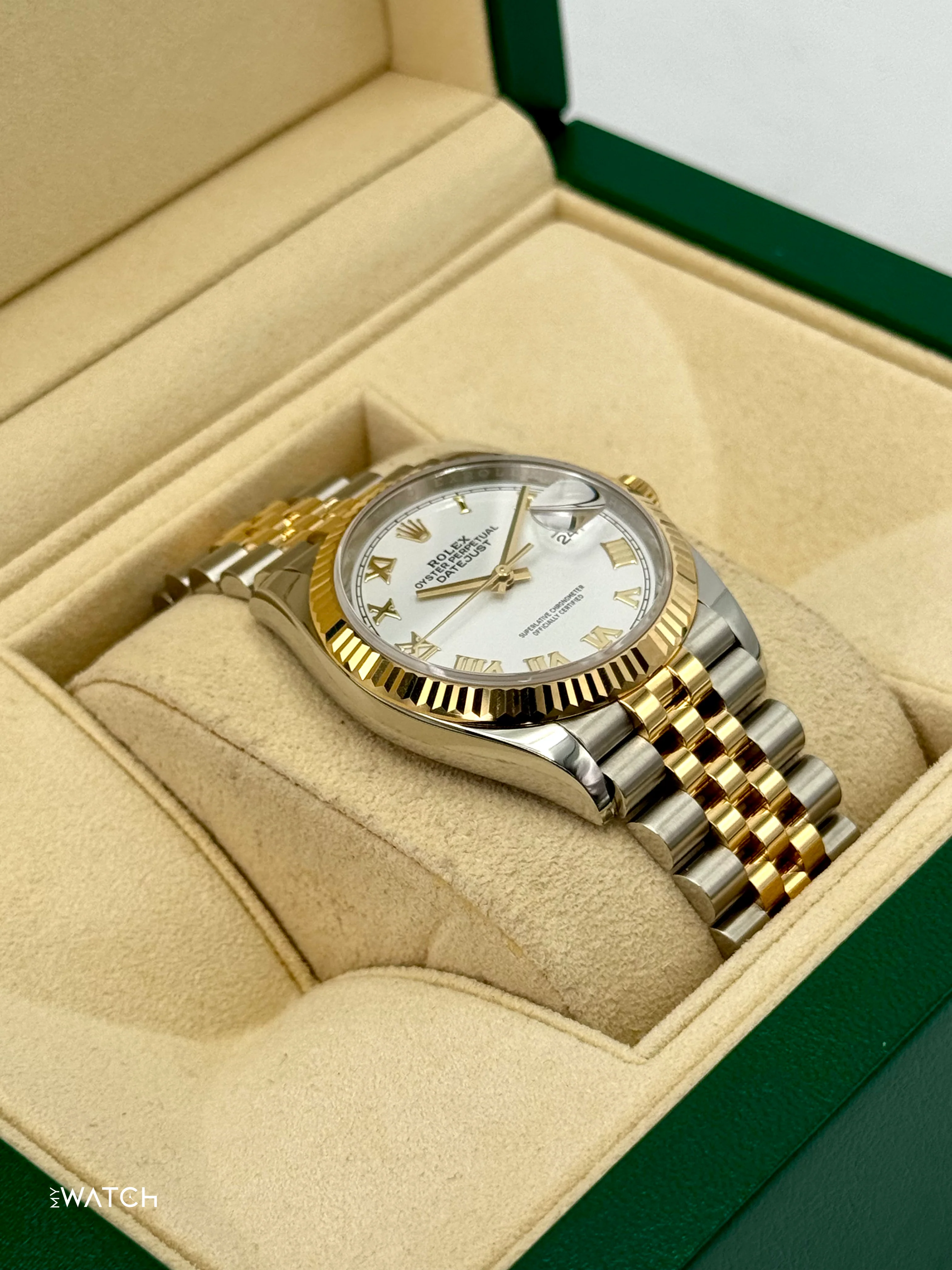 2018 Rolex Datejust 36mm 126233 Two-Tone Jubilee White Dial - Image 6