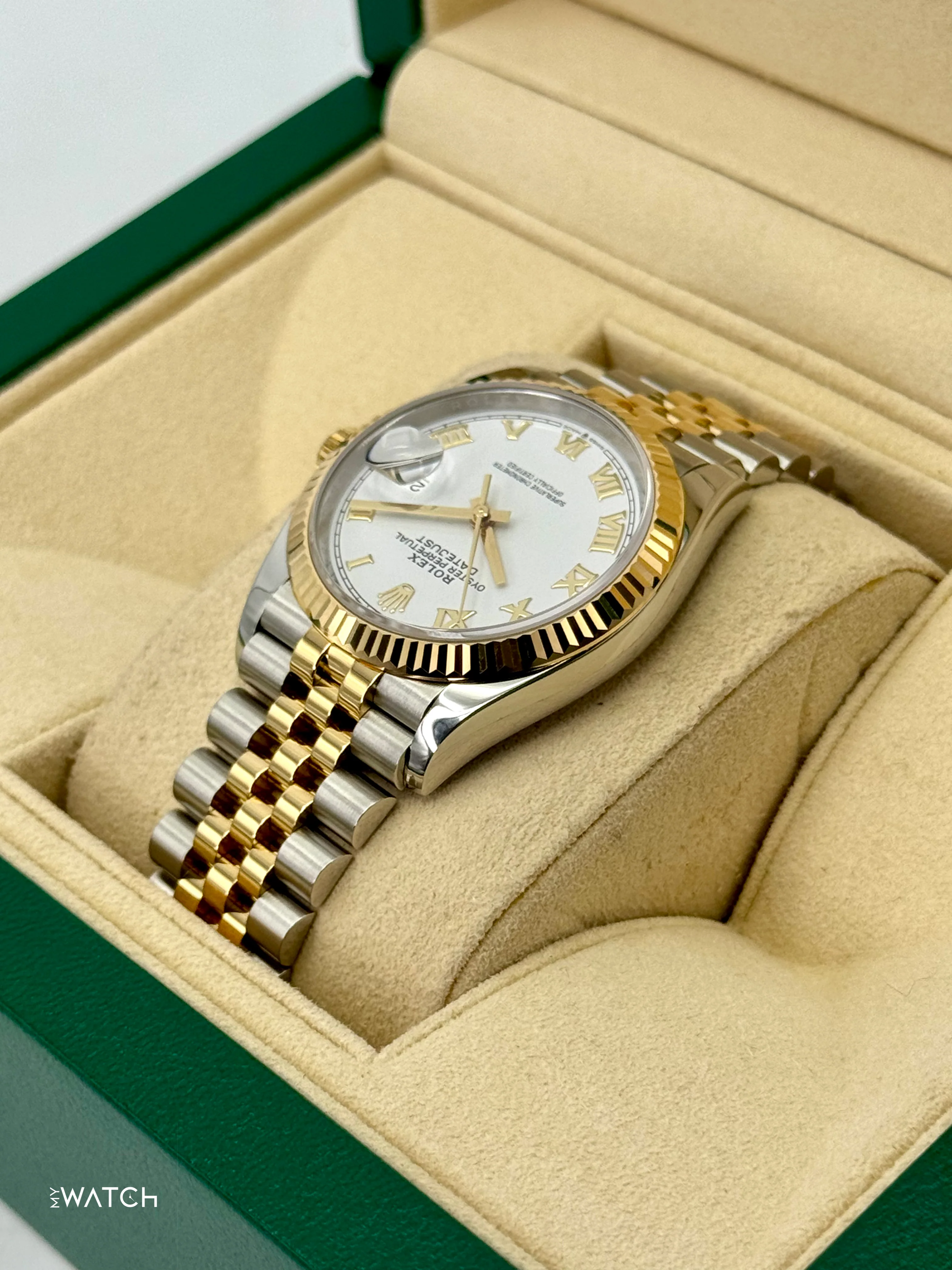 2018 Rolex Datejust 36mm 126233 Two-Tone Jubilee White Dial - Image 7