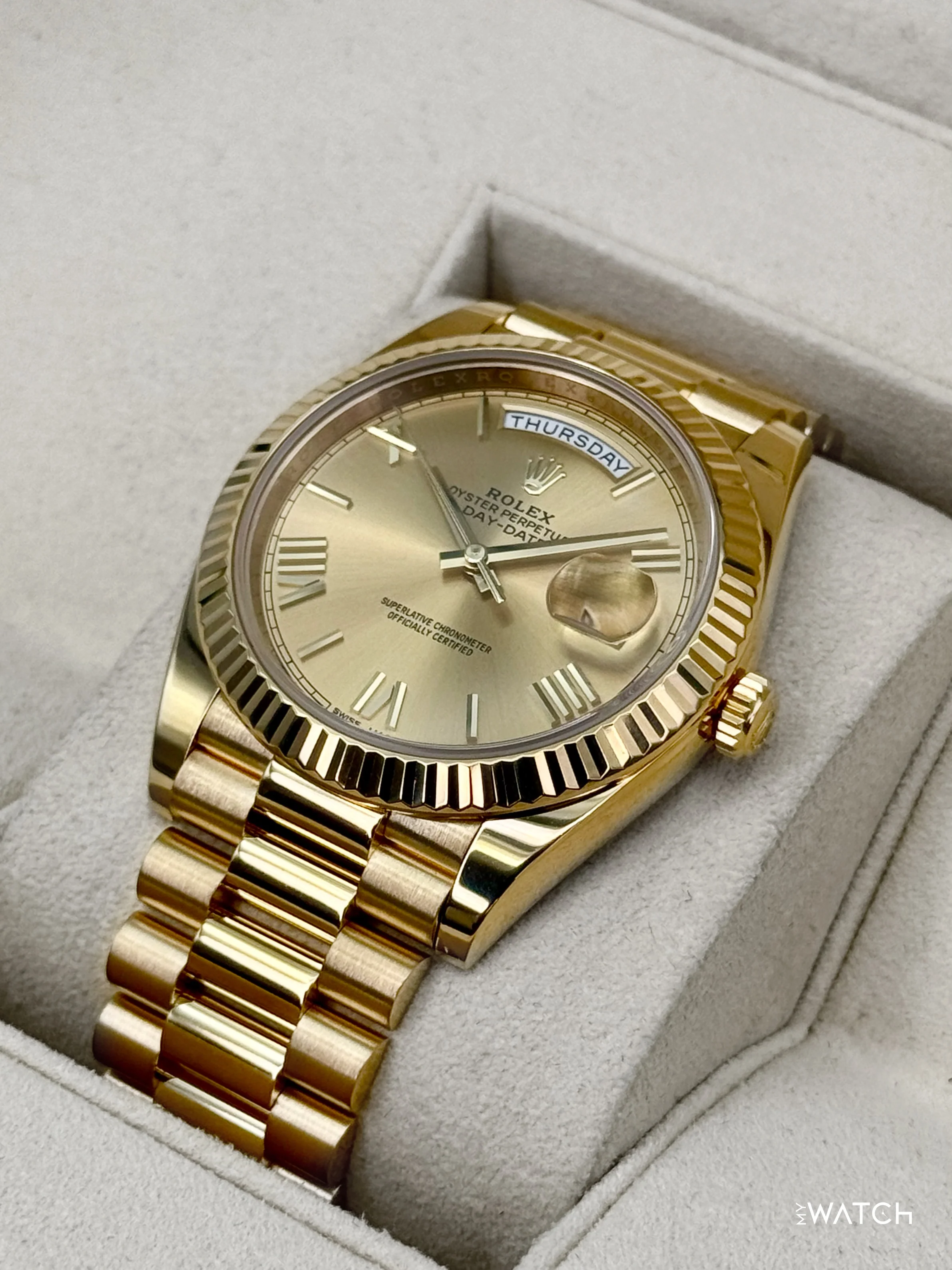 2018 Rolex Day-Date 40mm 228238 Presidential Champagne Dial - Image 5