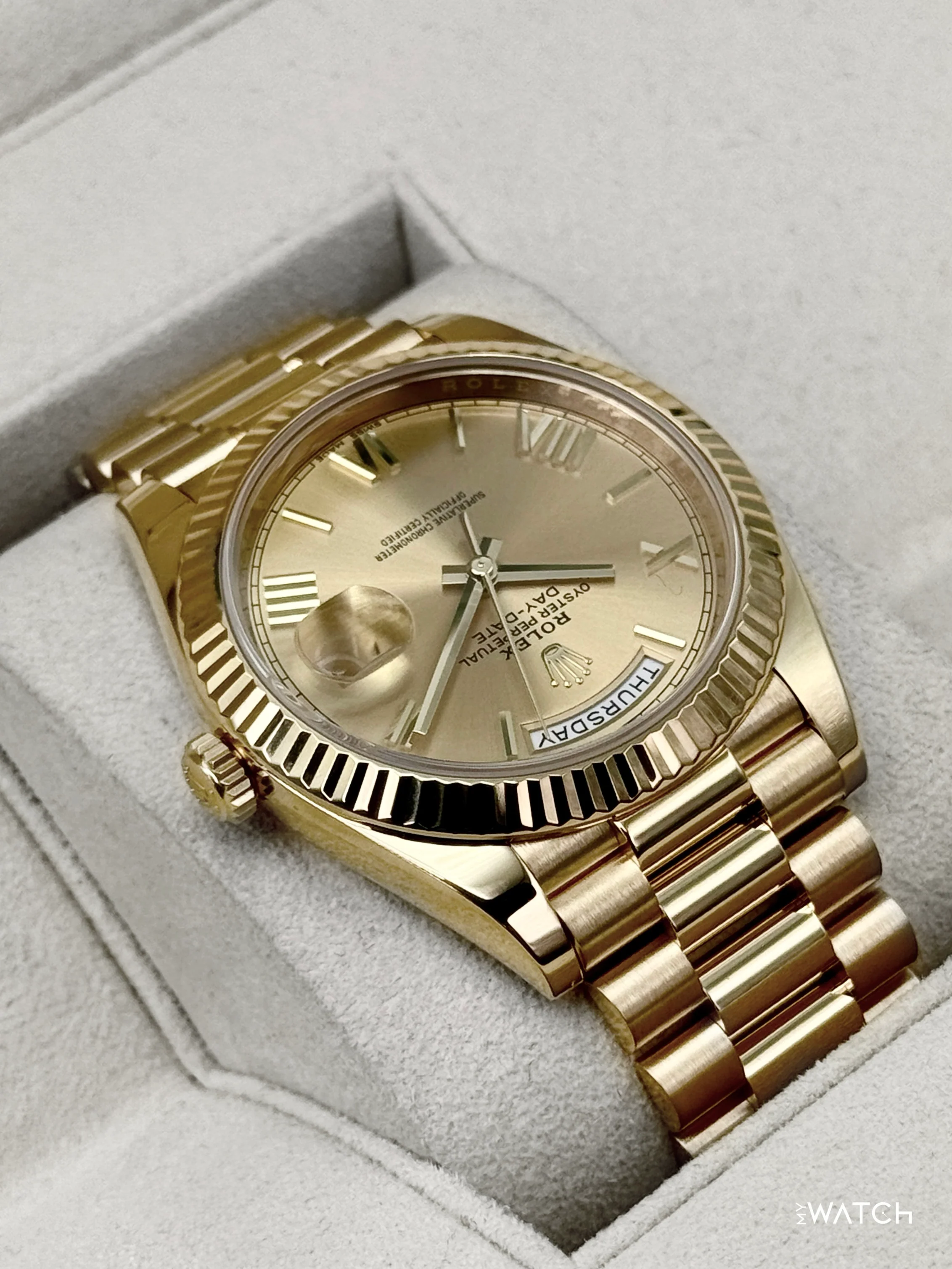 2018 Rolex Day-Date 40mm 228238 Presidential Champagne Dial - Image 8