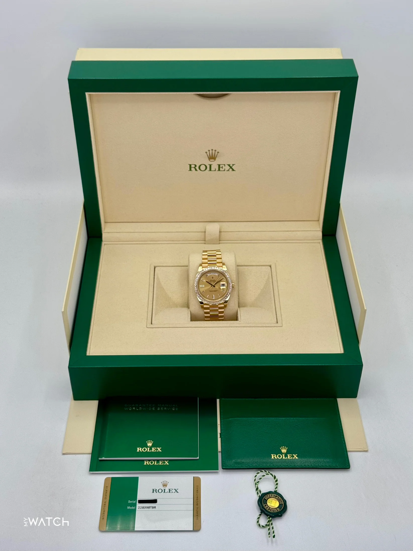 2018 Rolex Day-Date 40mm 228398TBR Presidential Yellow Gold Champagne Dial - Image 10