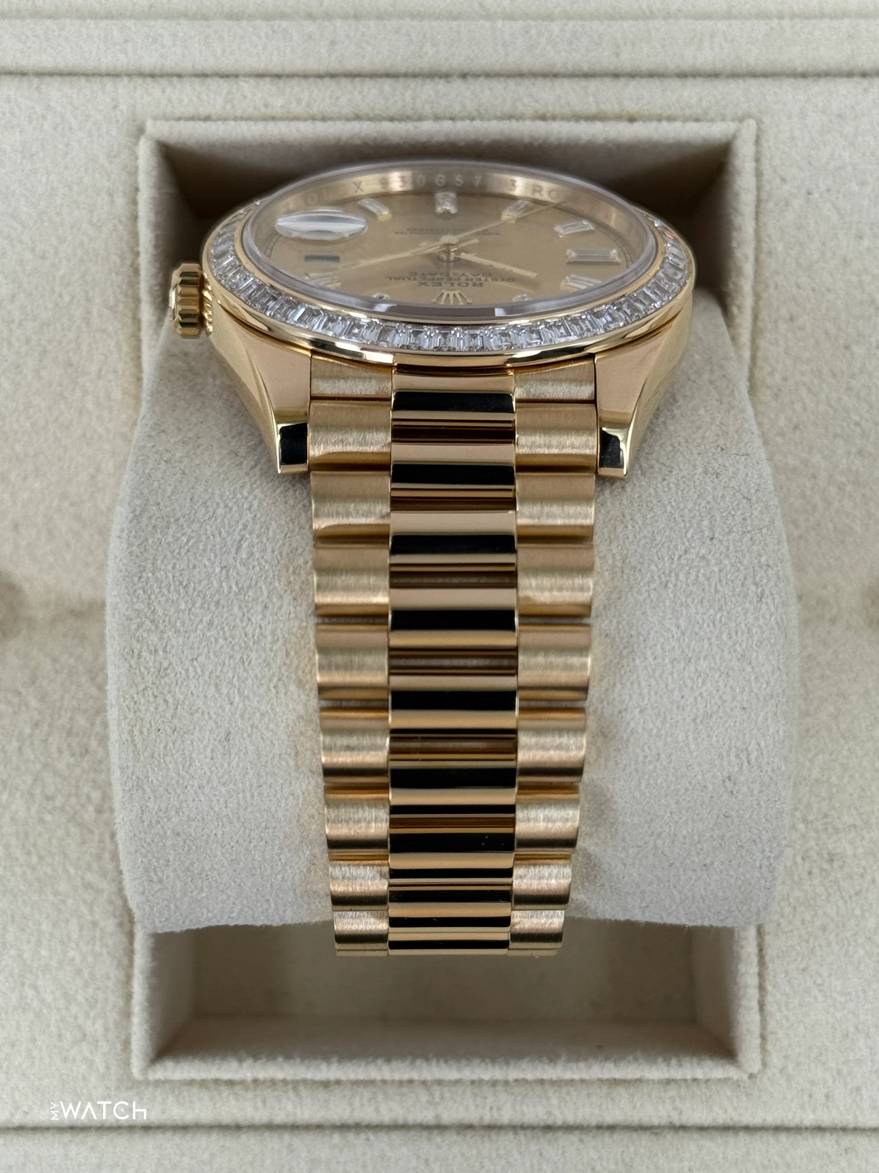 2018 Rolex Day-Date 40mm 228398TBR Presidential Yellow Gold Champagne Dial - Image 4