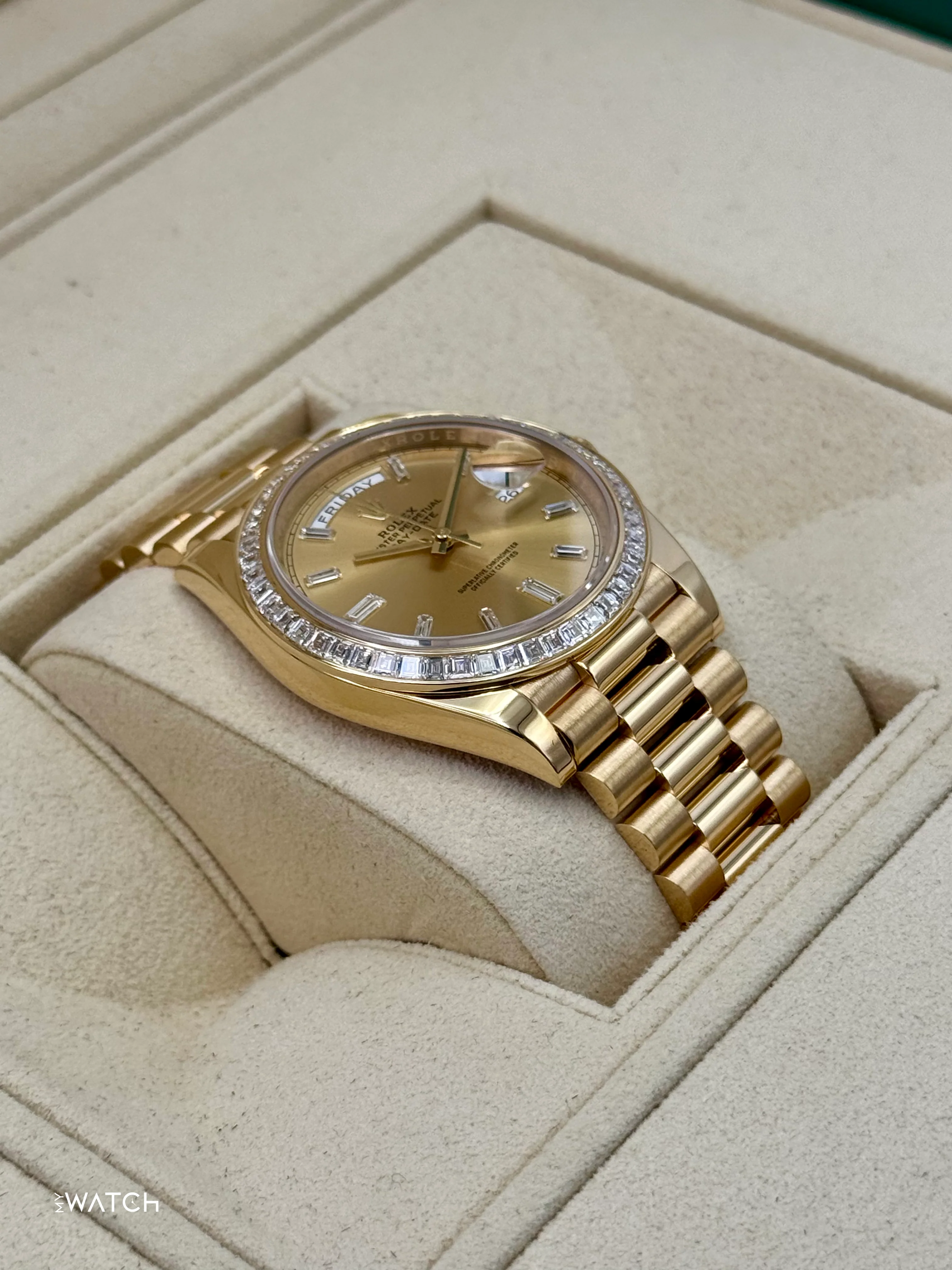2018 Rolex Day-Date 40mm 228398TBR Presidential Yellow Gold Champagne Dial - Image 6