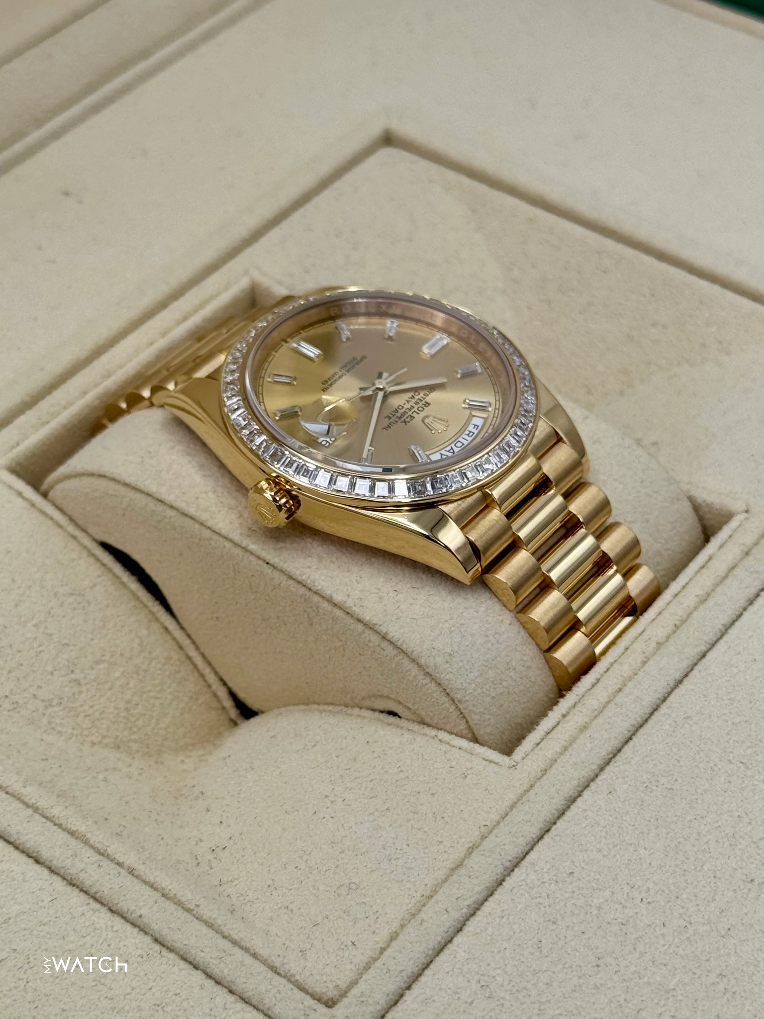 2018 Rolex Day-Date 40mm 228398TBR Presidential Yellow Gold Champagne Dial - Image 8