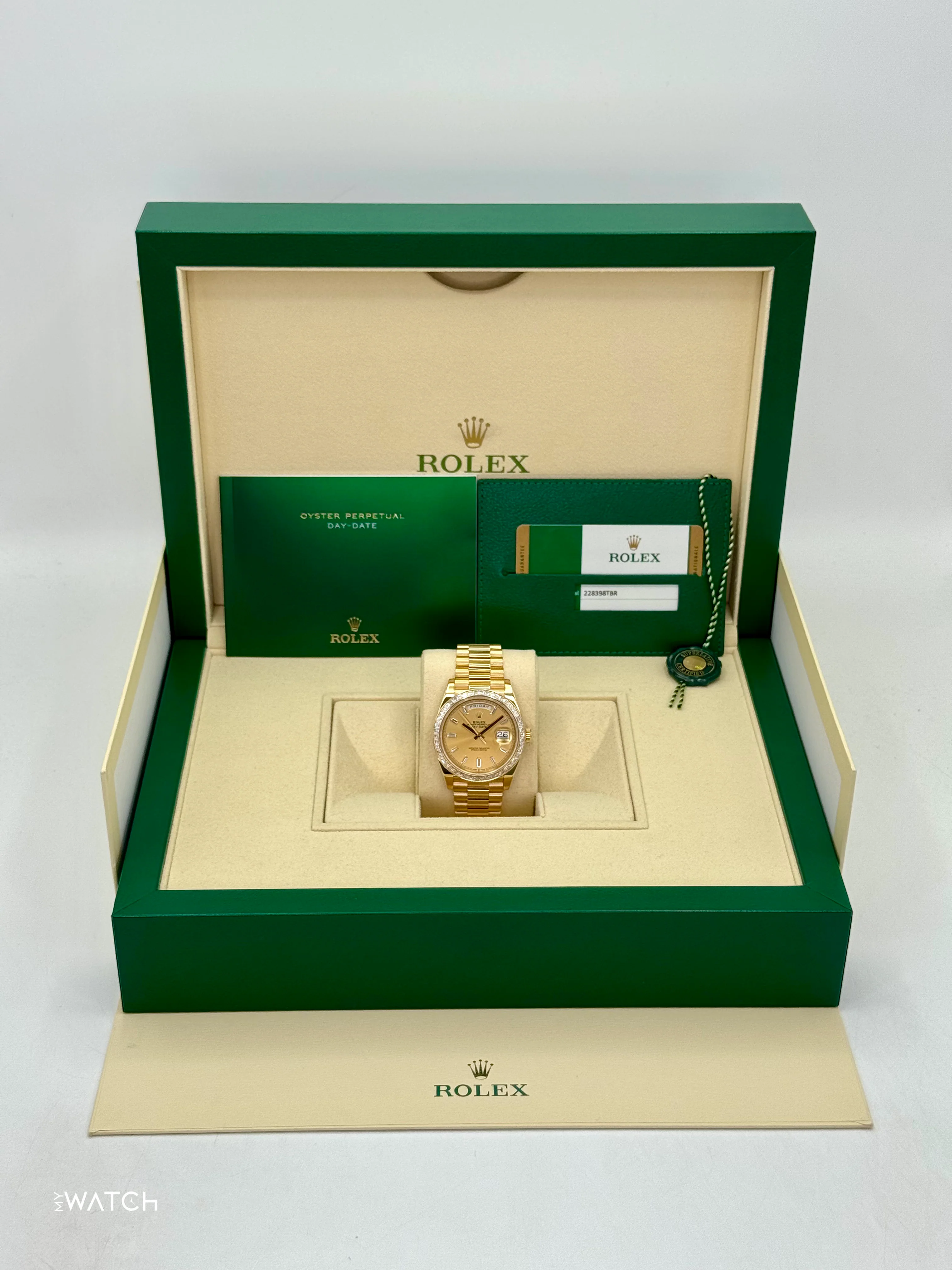 2018 Rolex Day-Date 40mm 228398TBR Presidential Yellow Gold Champagne Dial - Image 9