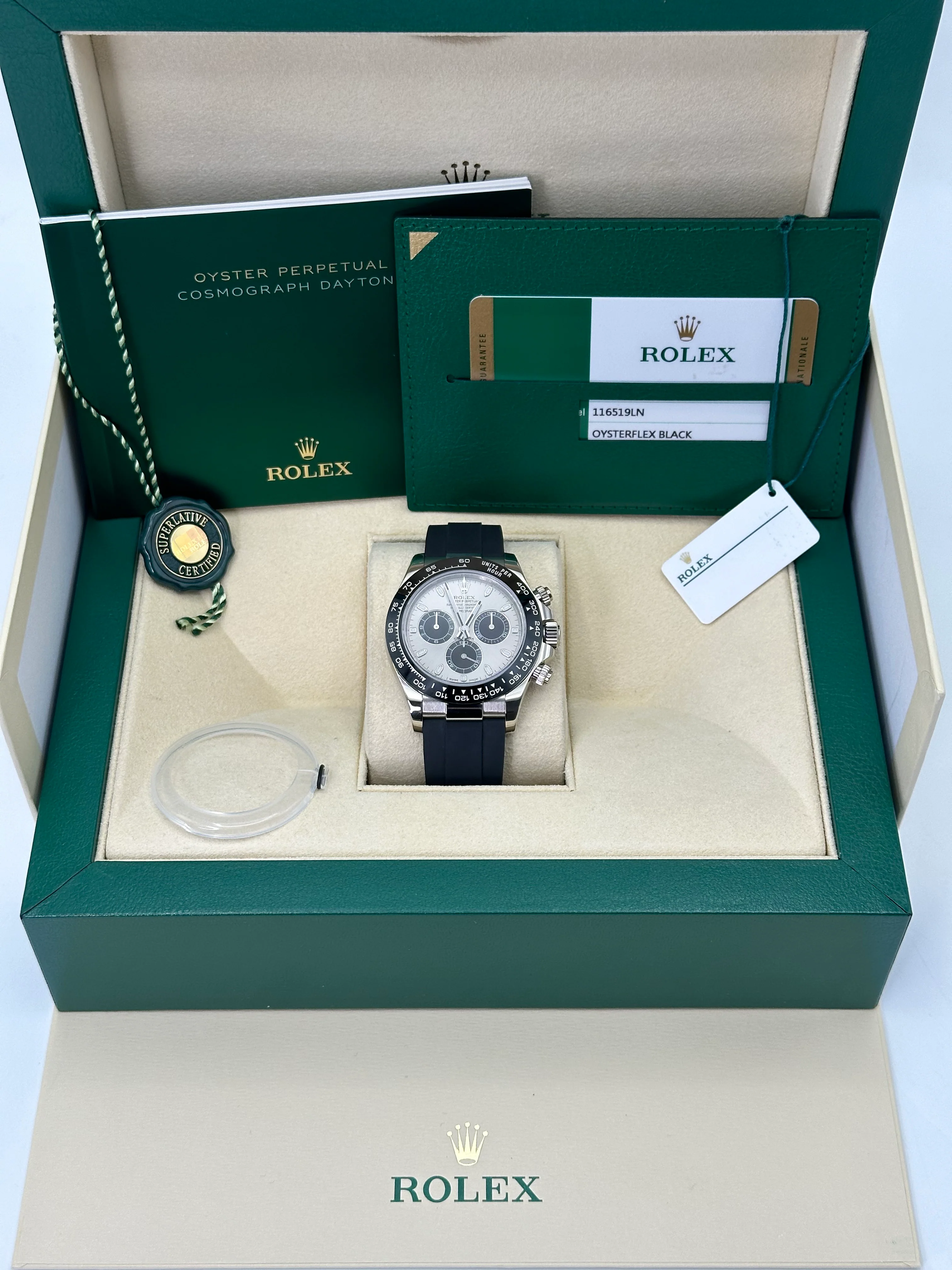2018 Rolex Daytona 40mm 116519LN White Gold Oysterflex Grey Ghost Dial - Image 11