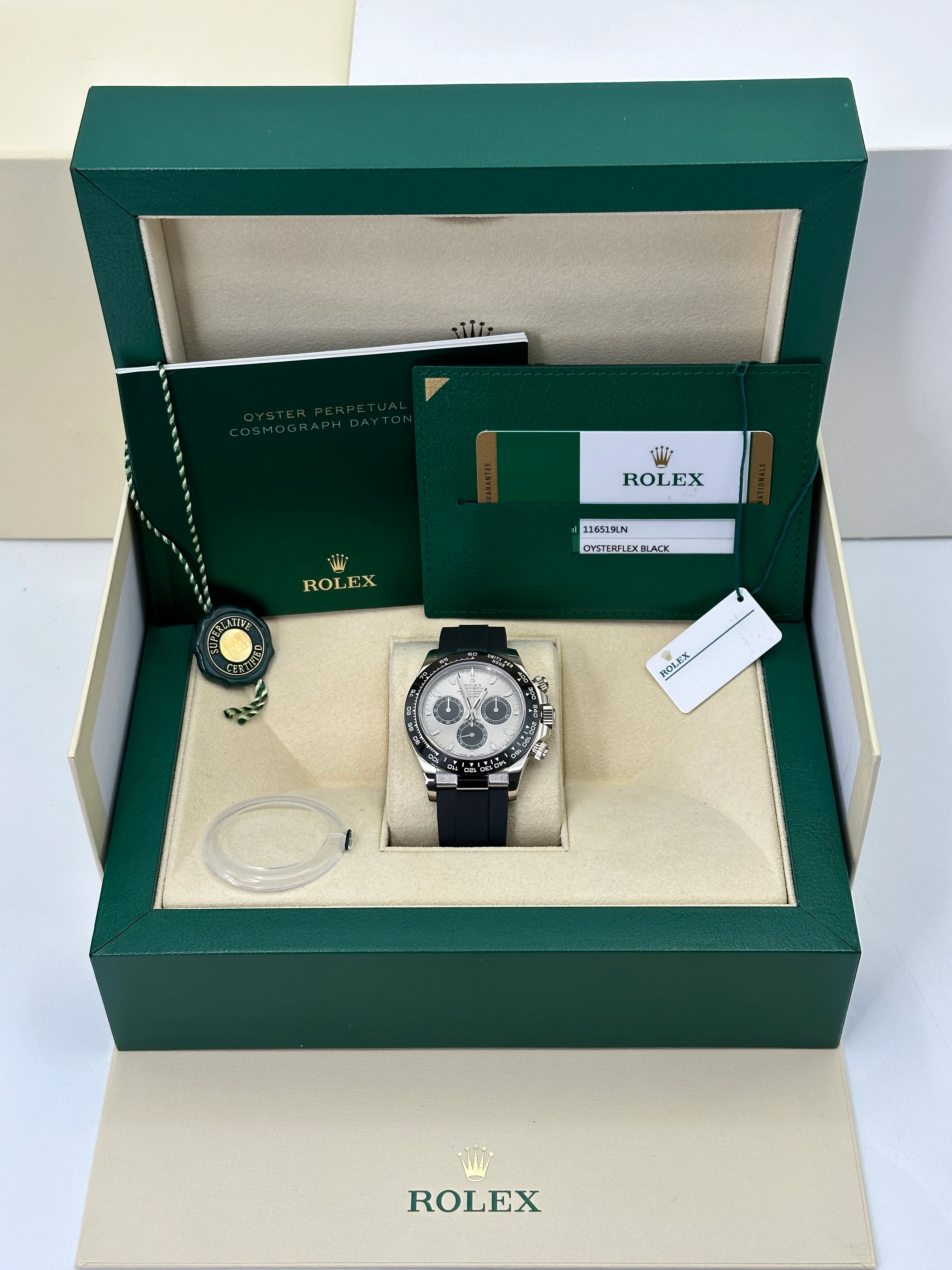 2018 Rolex Daytona 40mm 116519LN White Gold Oysterflex Grey Ghost Dial - Image 12