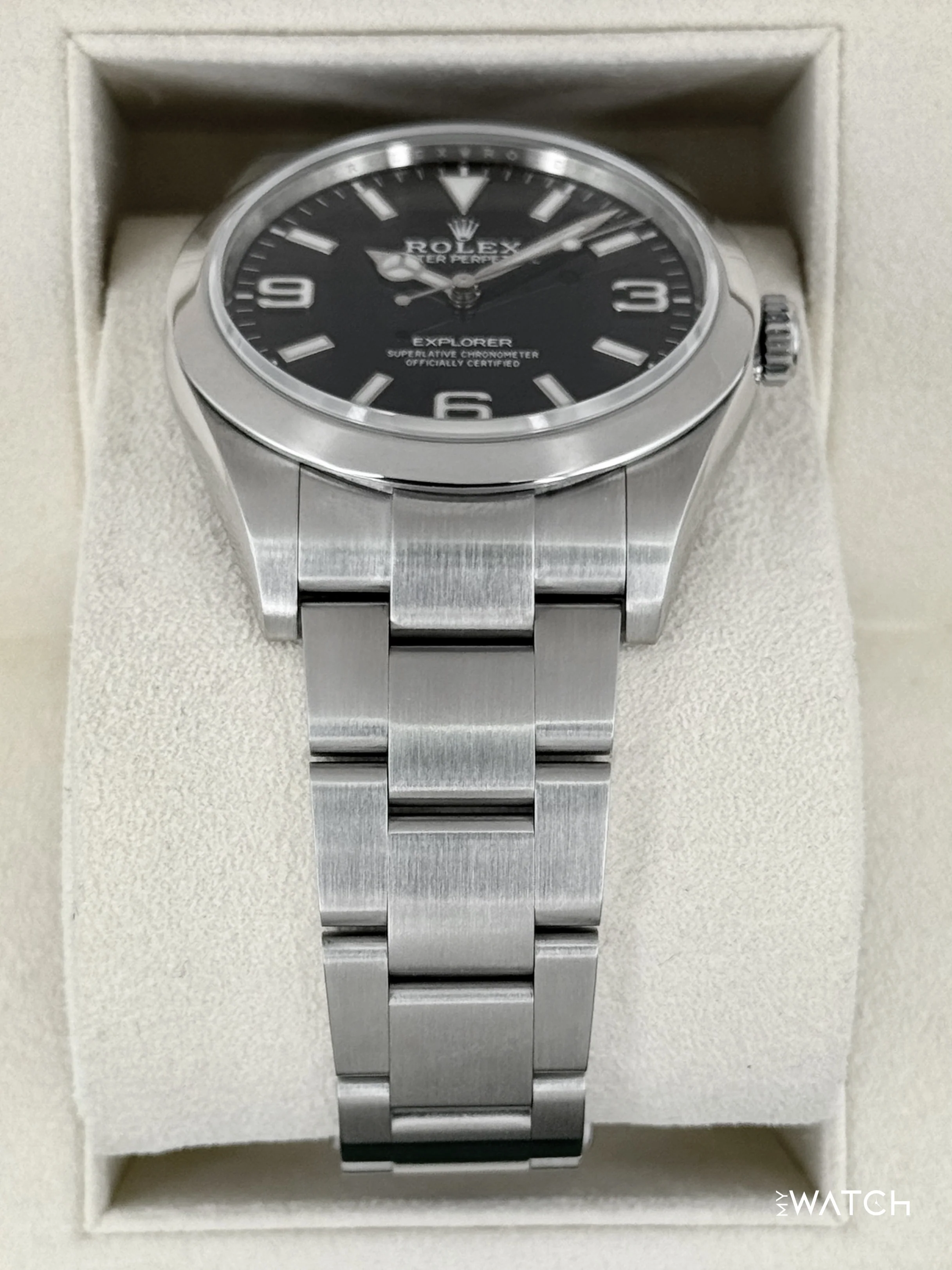 2018 Rolex Explorer 39mm 214270 Stainless Steel Black Dial - Image 3