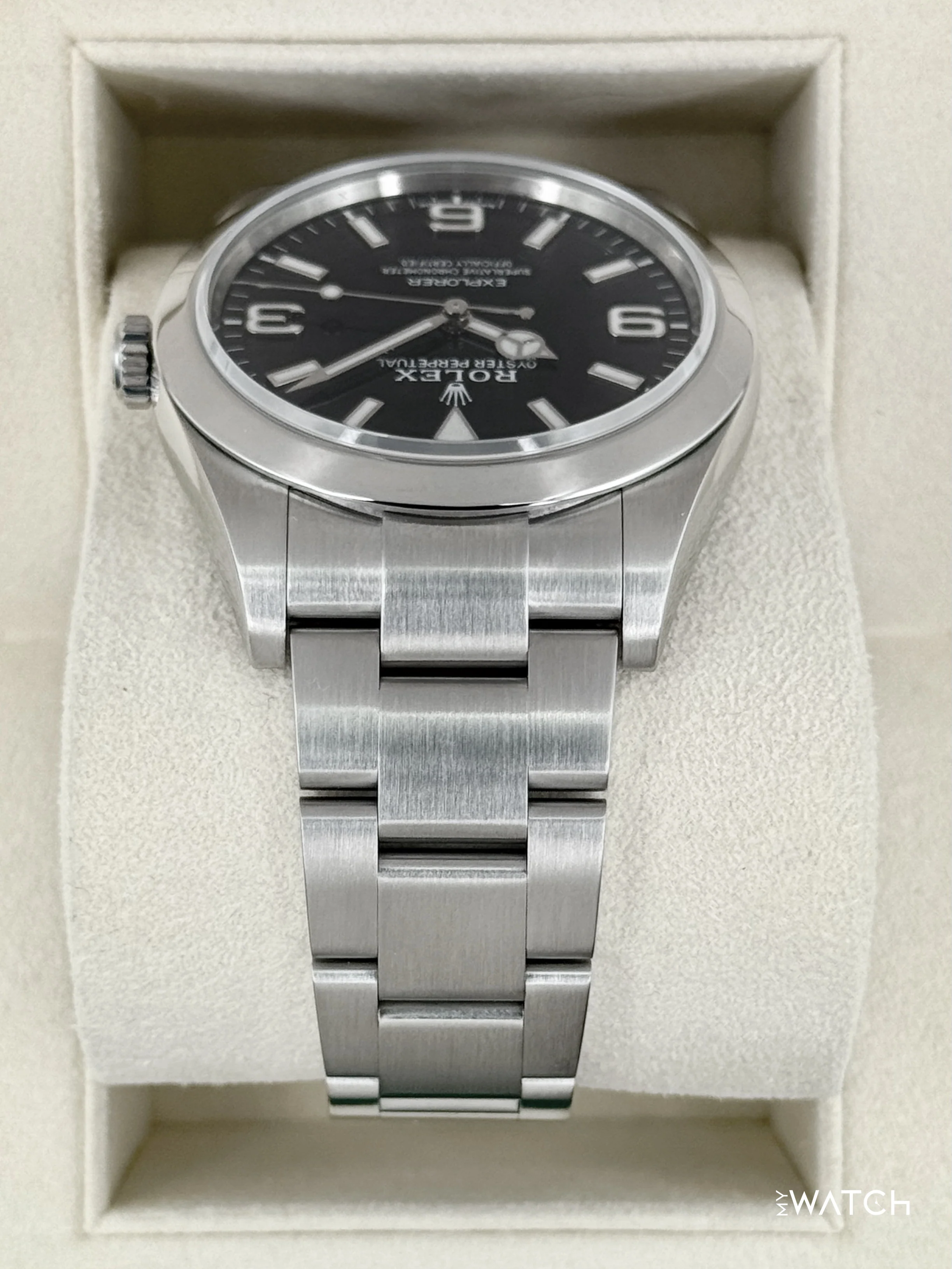 2018 Rolex Explorer 39mm 214270 Stainless Steel Black Dial - Image 4
