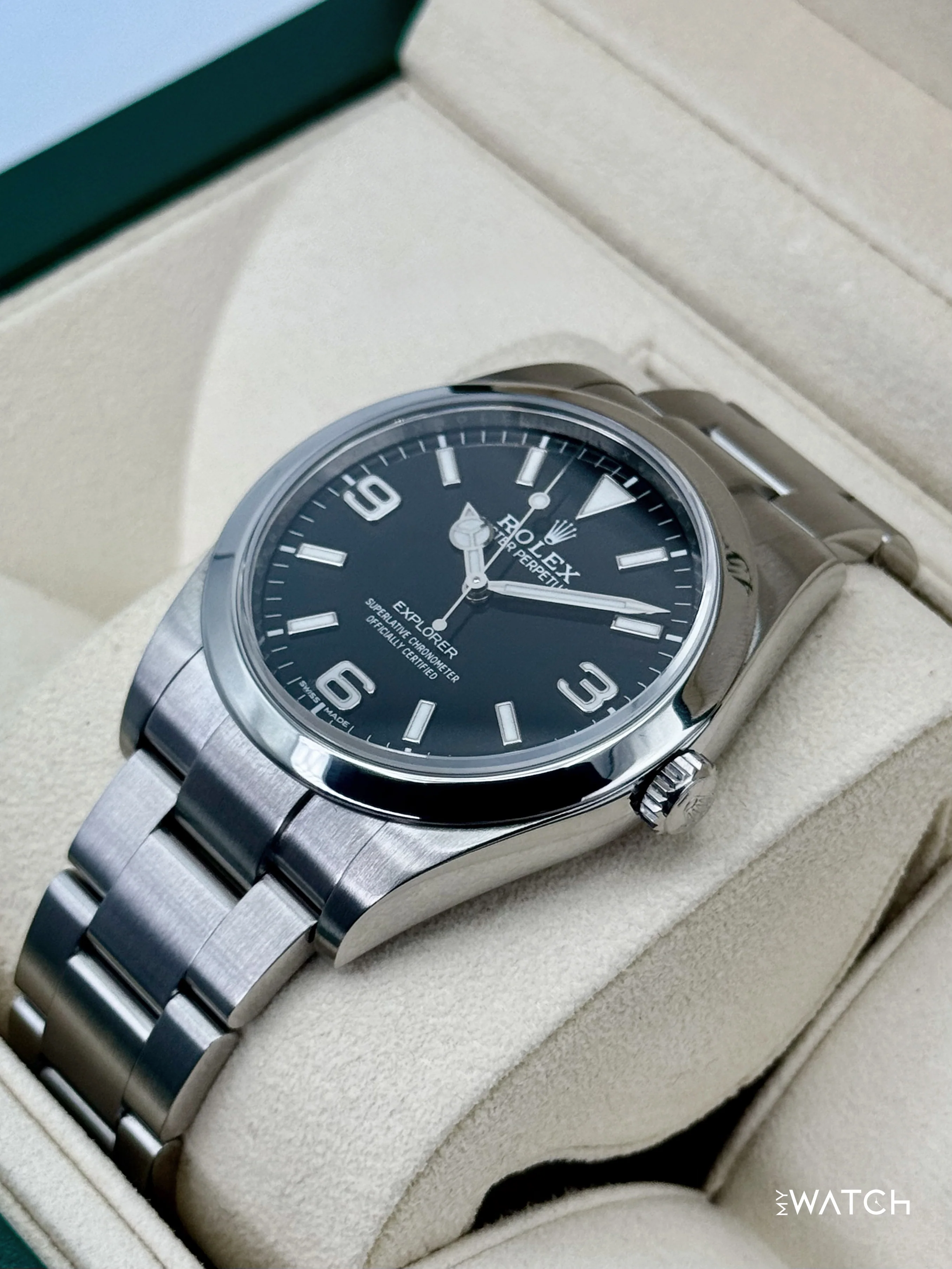 2018 Rolex Explorer 39mm 214270 Stainless Steel Black Dial - Image 5
