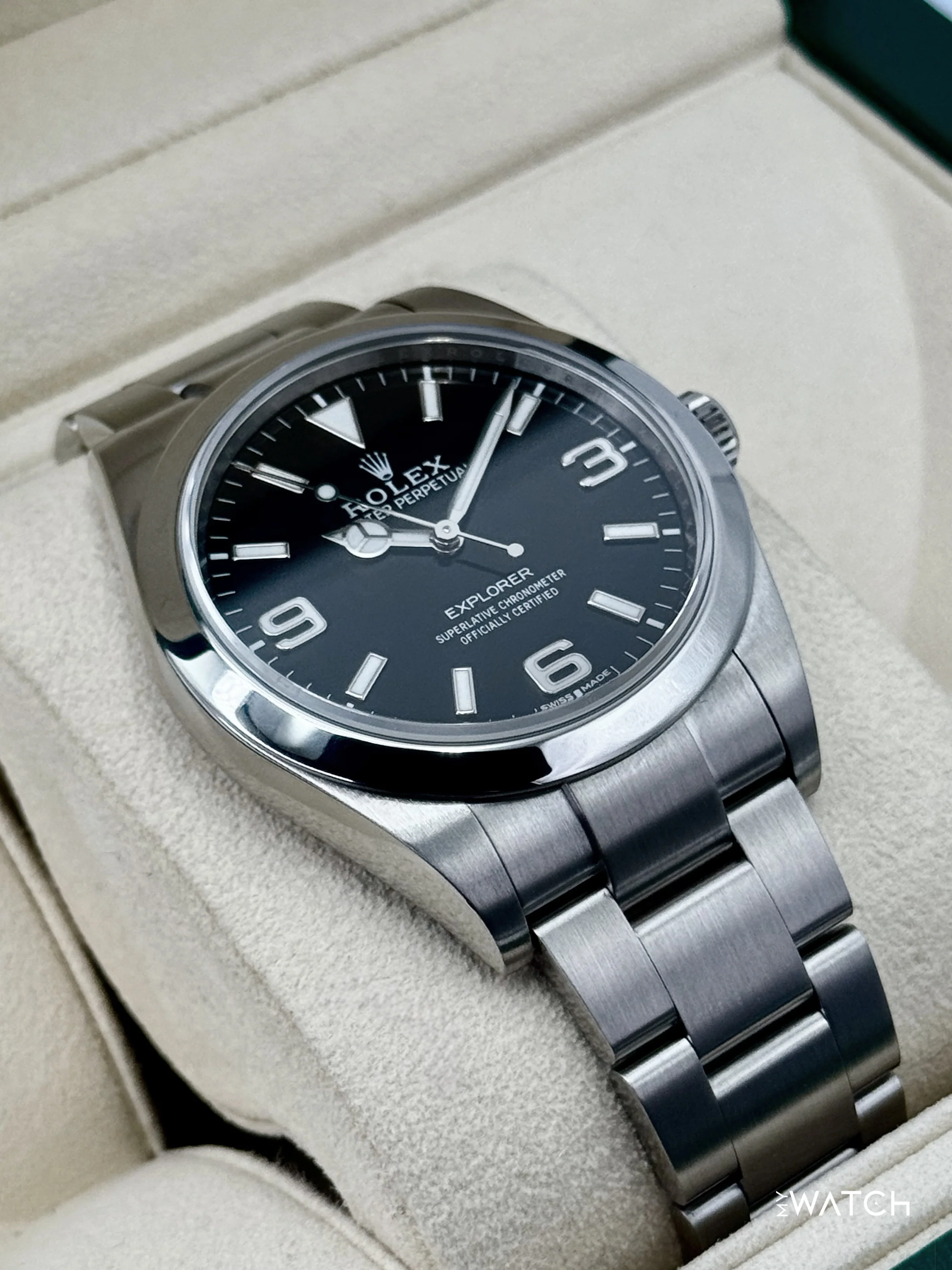 2018 Rolex Explorer 39mm 214270 Stainless Steel Black Dial - Image 6