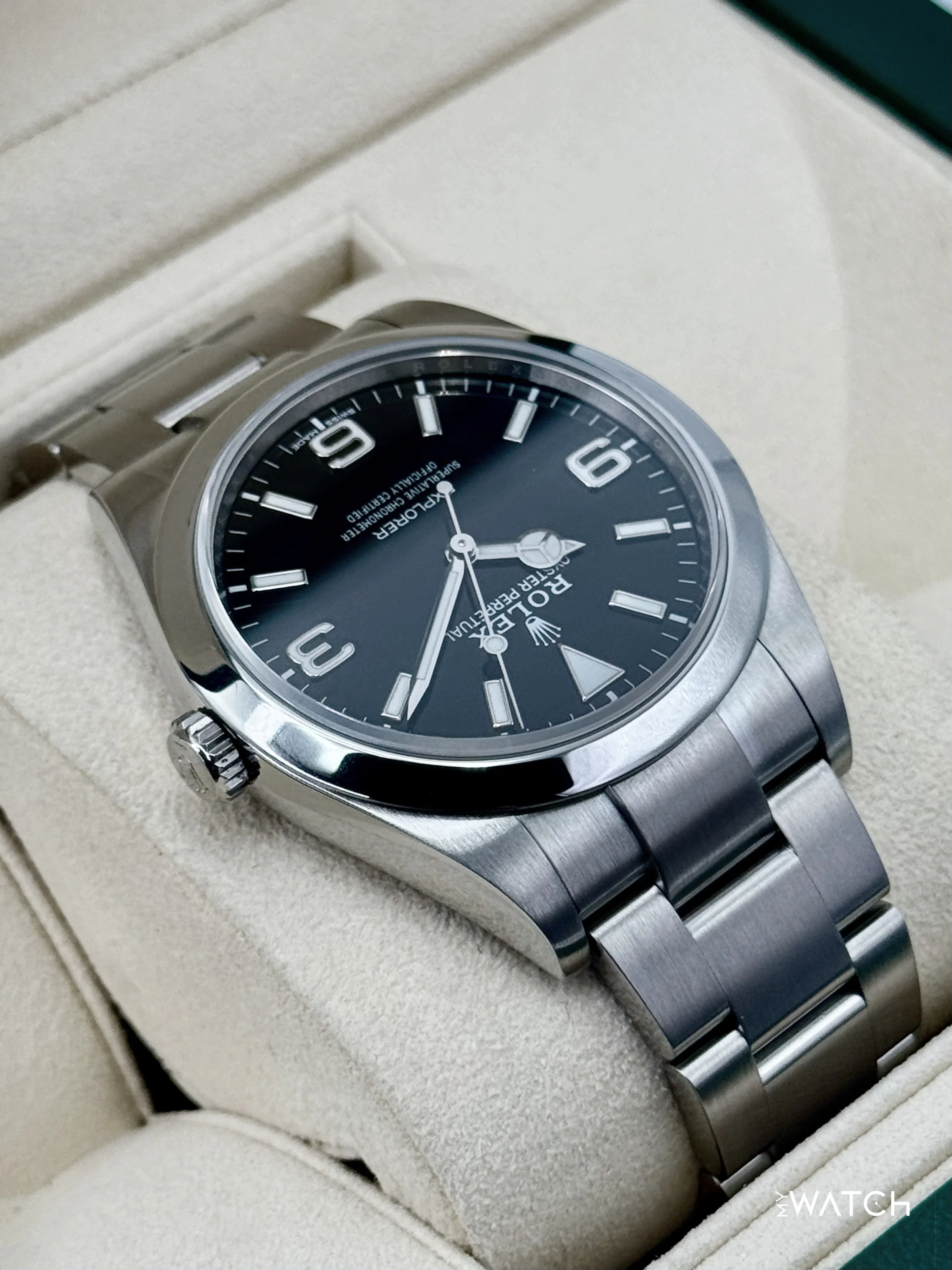 2018 Rolex Explorer 39mm 214270 Stainless Steel Black Dial - Image 8