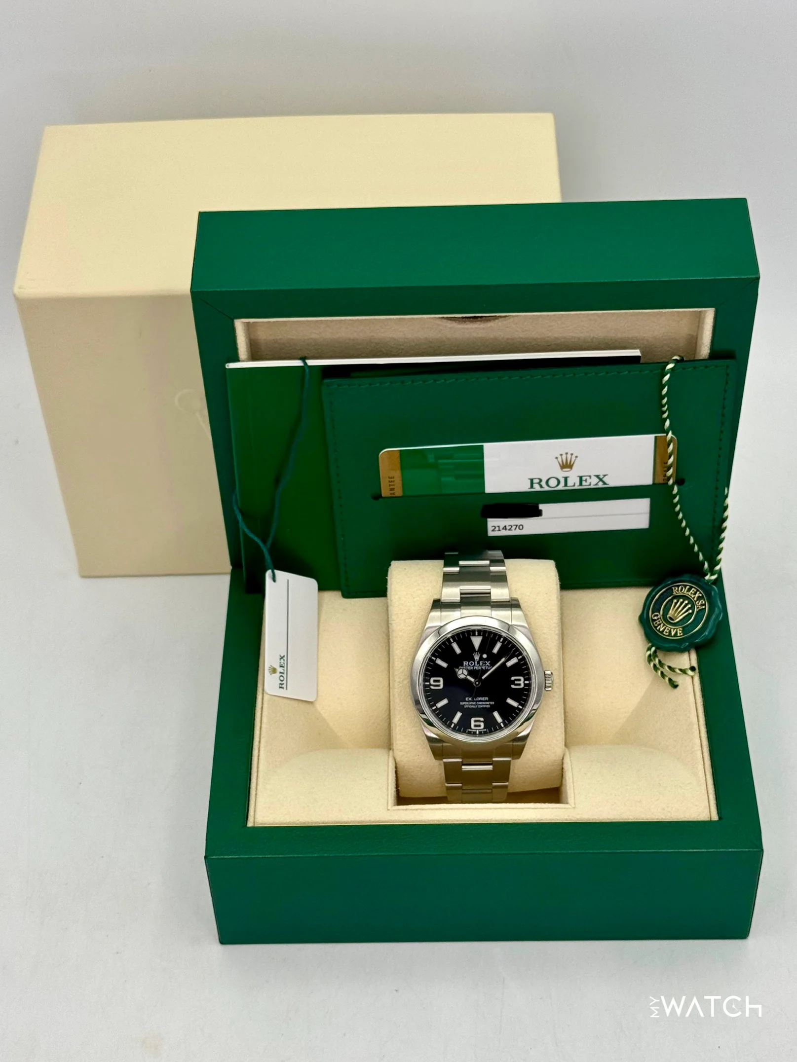 2018 Rolex Explorer 39mm 214270 Stainless Steel Black Dial - Image 9