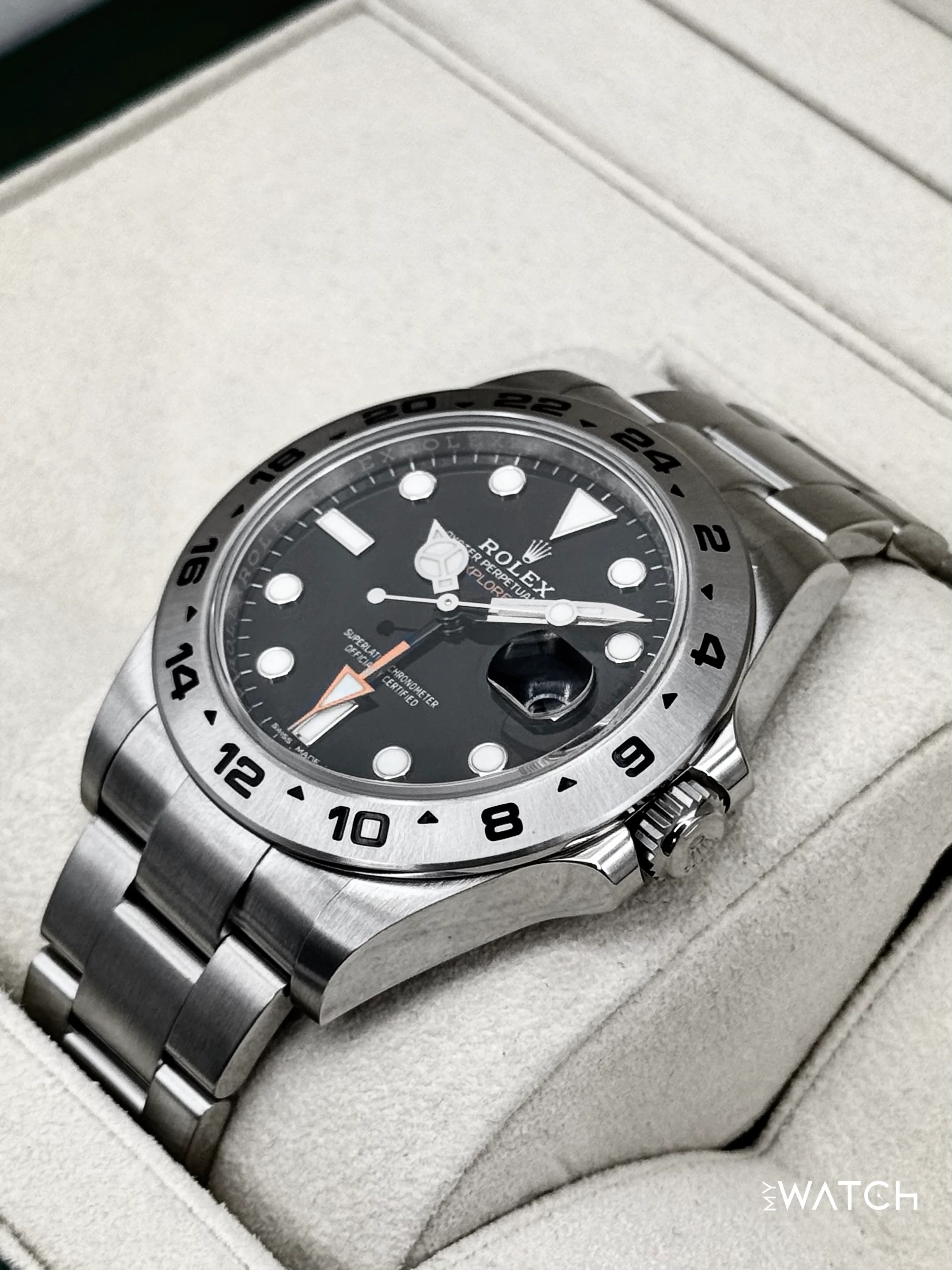 2018 Rolex Explorer II 42mm 216570 Stainless Steel Black Dial - Image 5